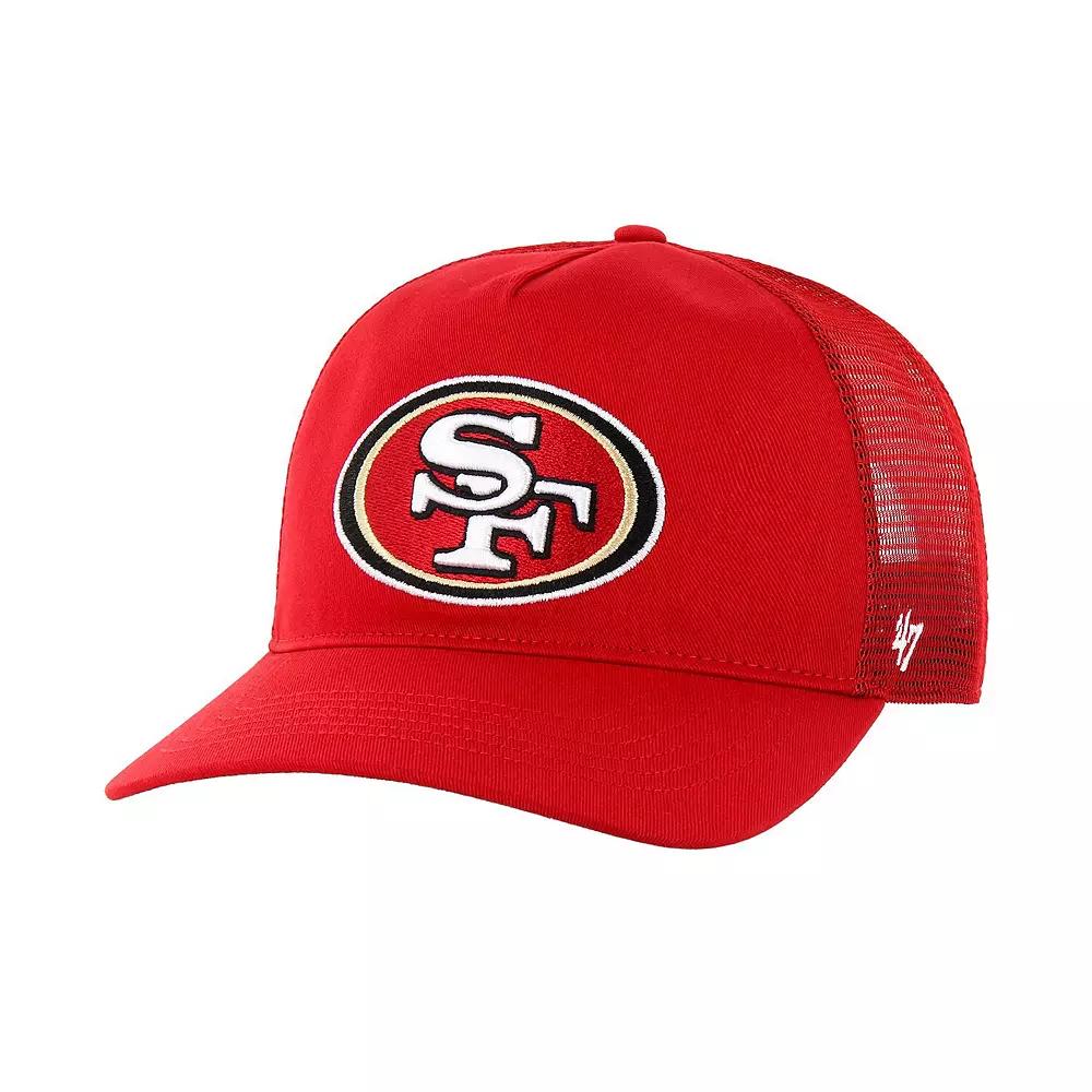 Men's '47 Scarlet San Francisco 49ers Mesh Hitch Trucker Adjustable Hat, Red Product Image