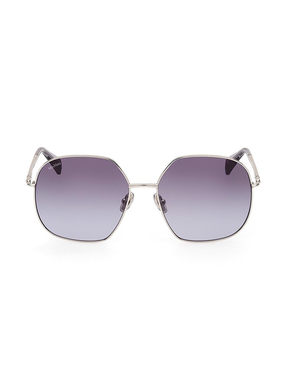 Womens 60MM Geometric Sunglasses Product Image