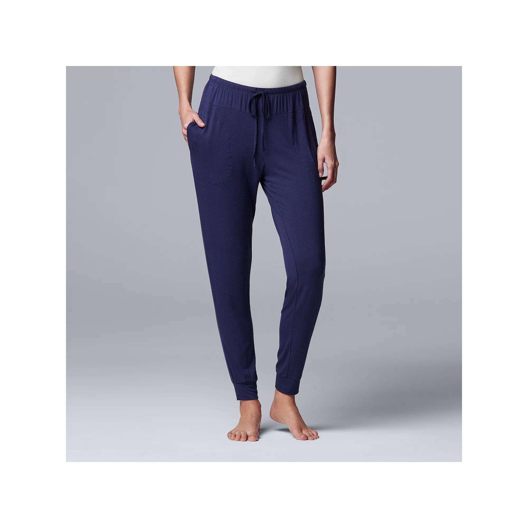 Women's Simply Vera Vera Wang Basic Luxury Banded Bottom Pajama Pants,  Product Image