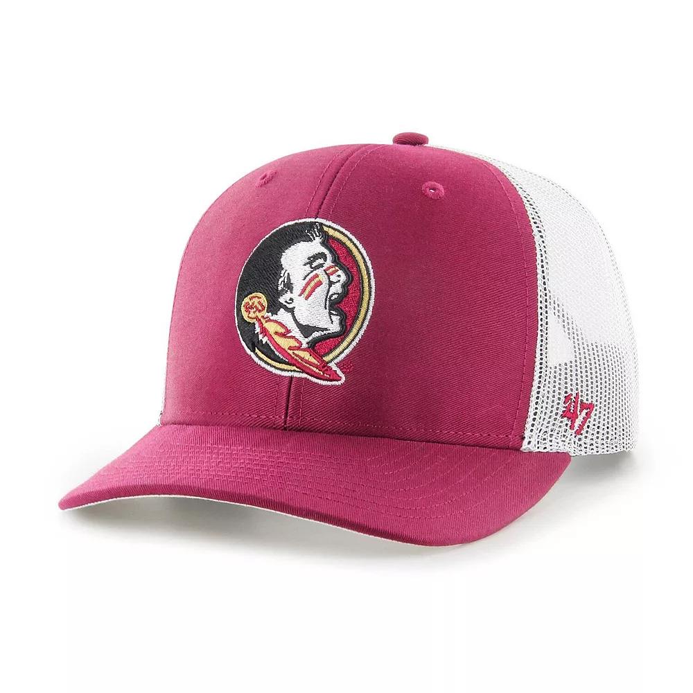 Men's '47 Garnet Florida State Seminoles Trucker Adjustable Hat, Red Product Image