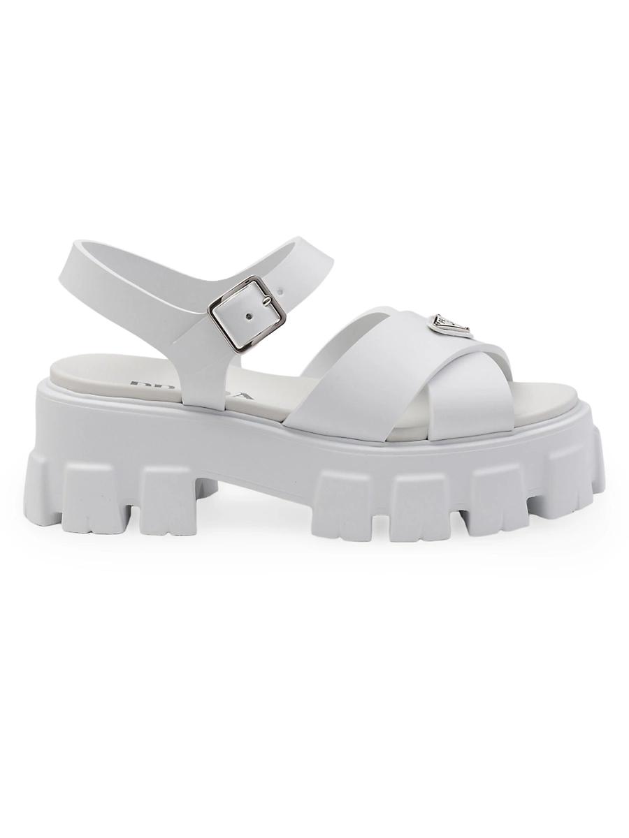 Monolith Crisscross Ankle-Strap Chunky Sandals Product Image