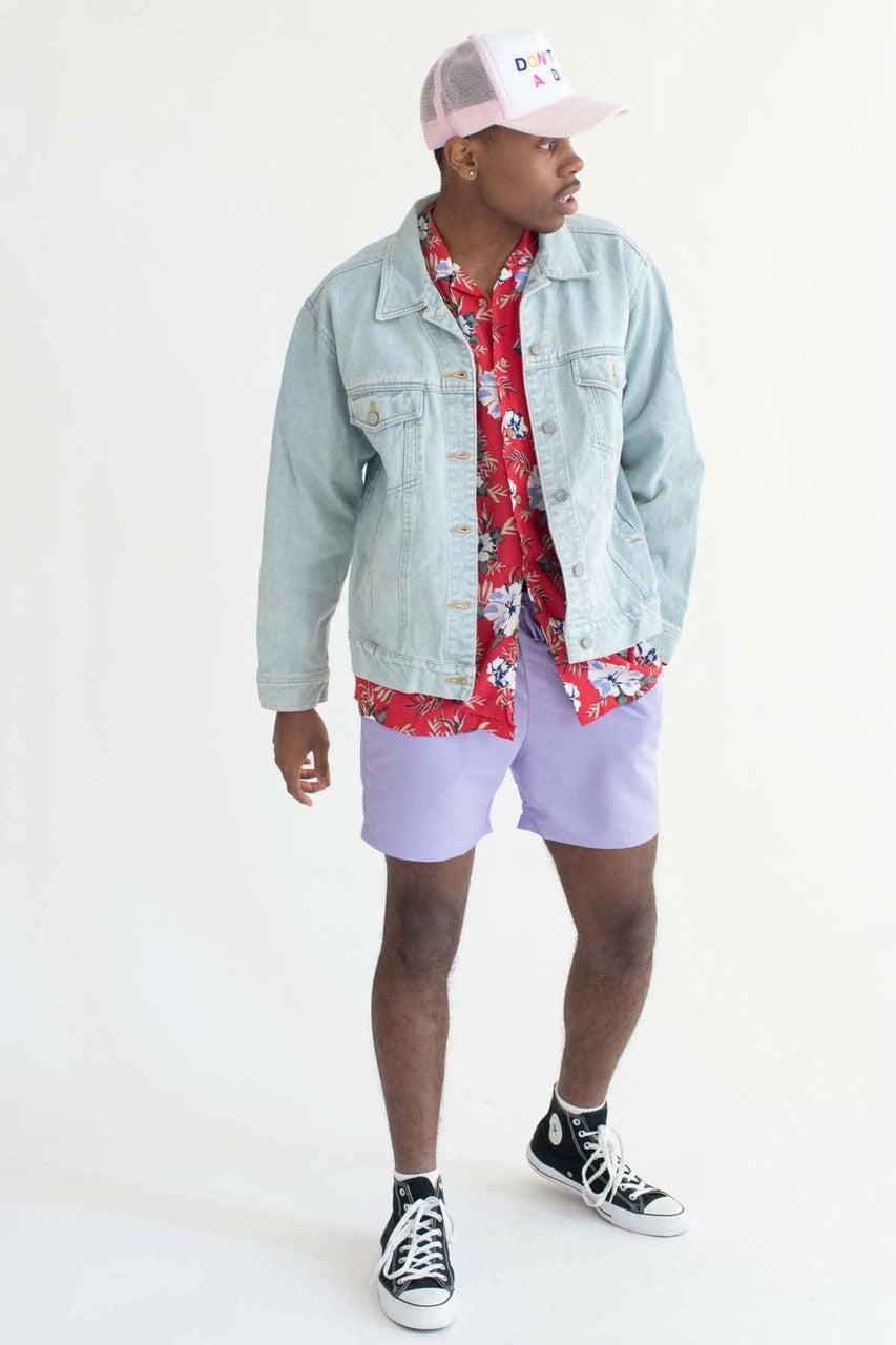 Lavender Volley Shorts Product Image