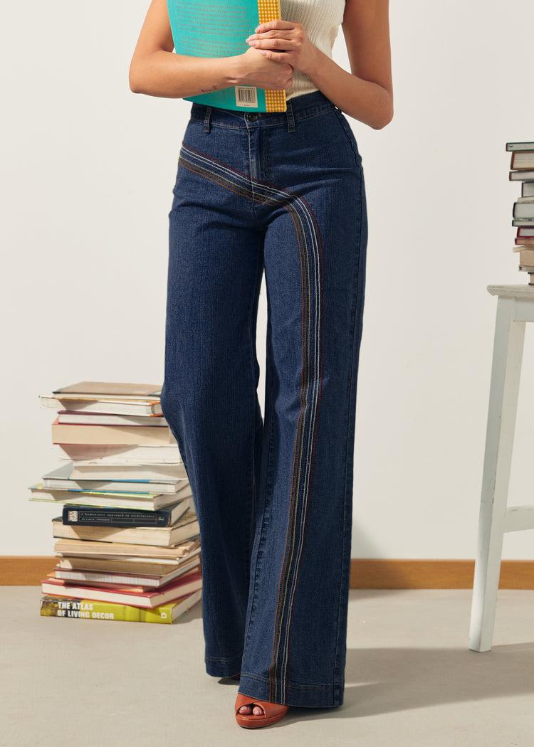 Rainbow With Me Wide-Leg Jeans Product Image