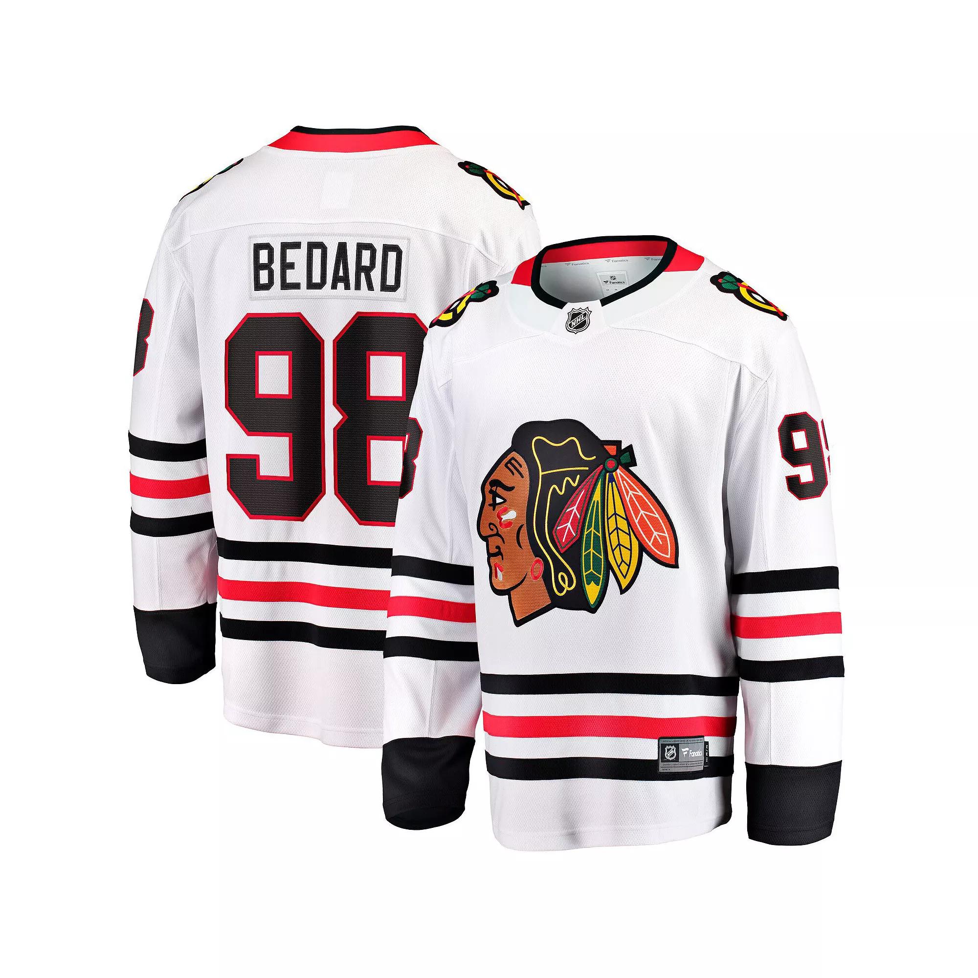 Men's Fanatics Connor Bedard White Chicago Blackhawks Away Premier Breakaway Player Jersey,  Product Image