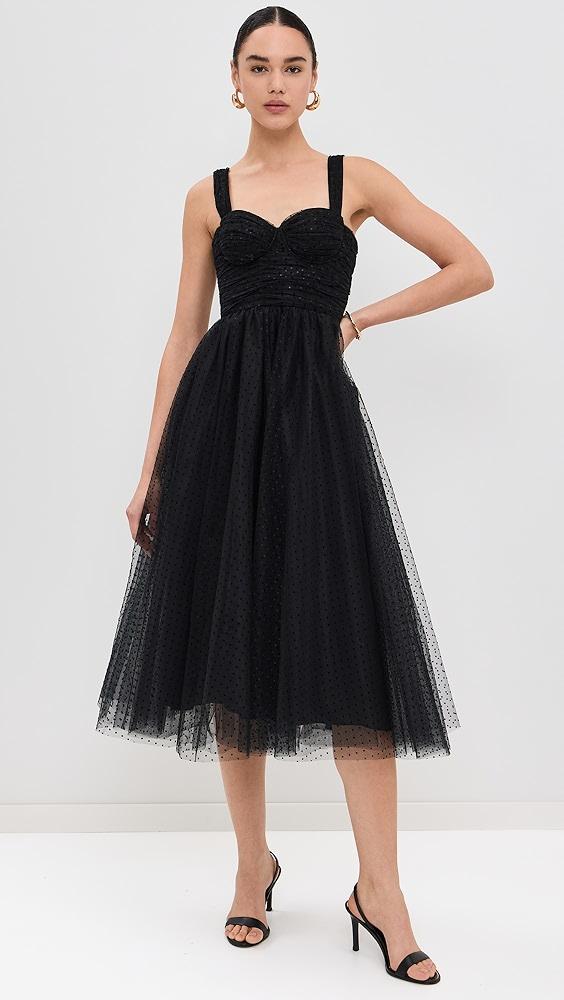 Zimmermann Tulle Midi Dress | Shopbop Product Image