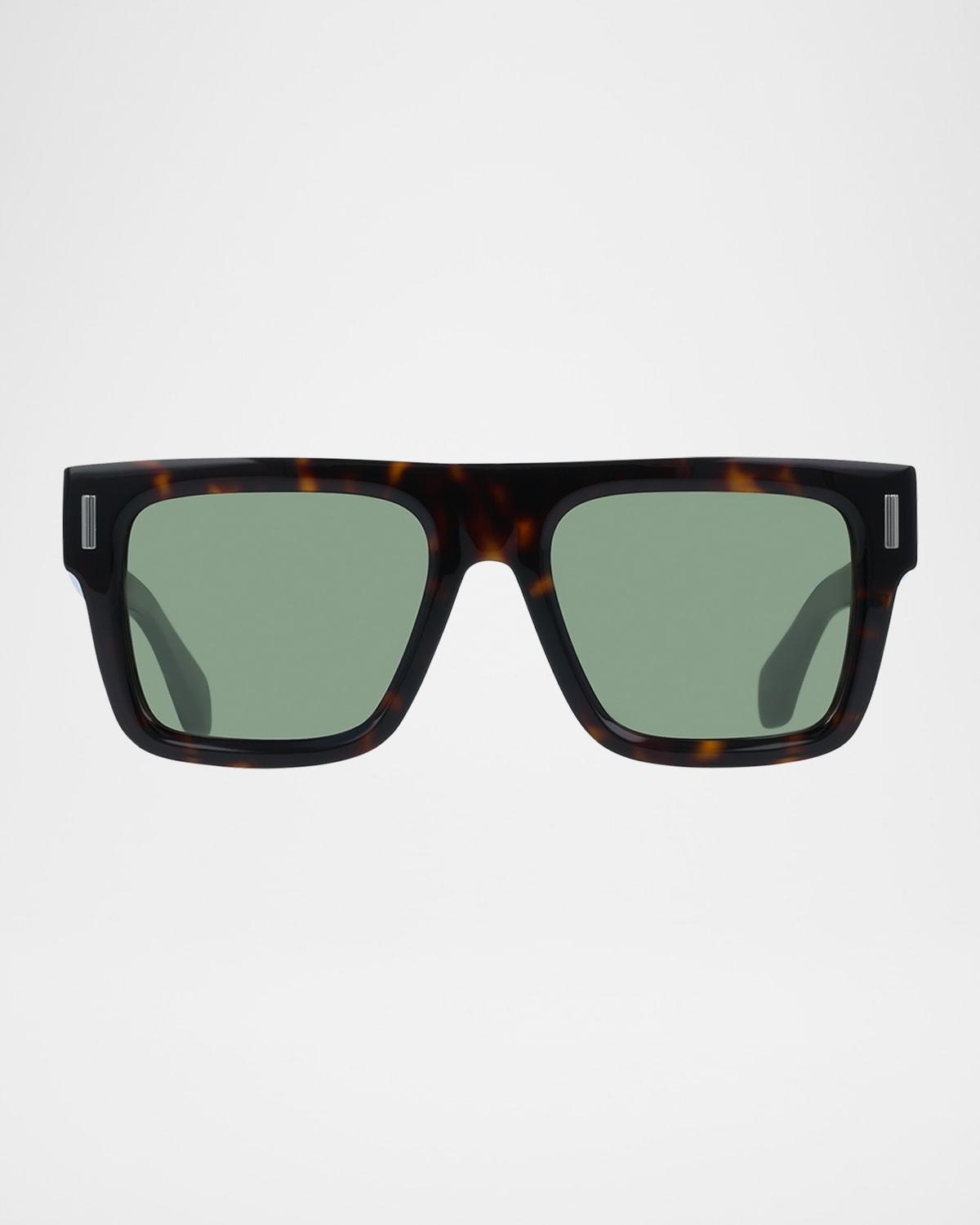 Mens Rivets Acetate Square Sunglasses Product Image