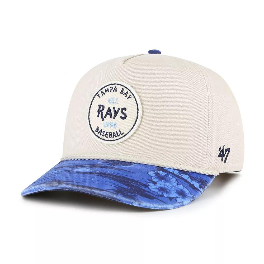 Men's '47 Cream/Navy Tampa Bay Rays Fiji Rope Hitch Adjustable Hat, Beige Product Image