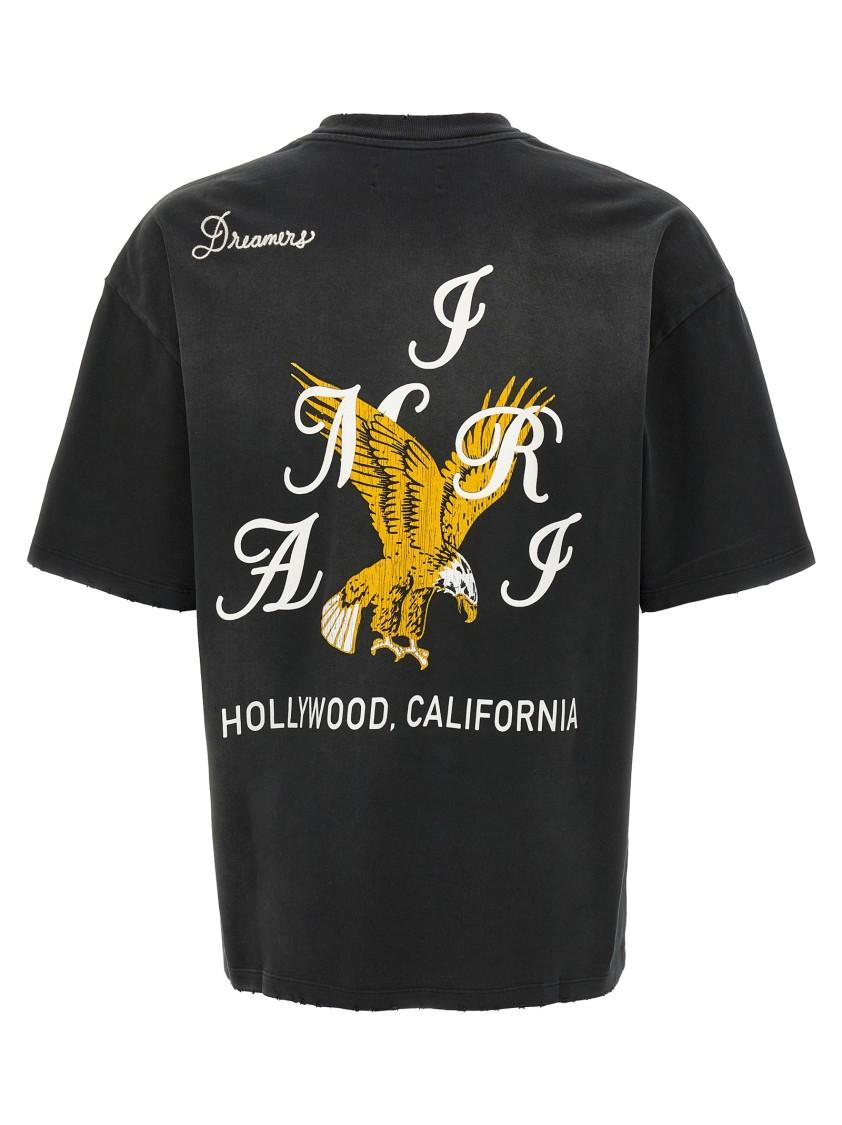 Black 'AMIRI' Eagle Oversized T-shirt Product Image