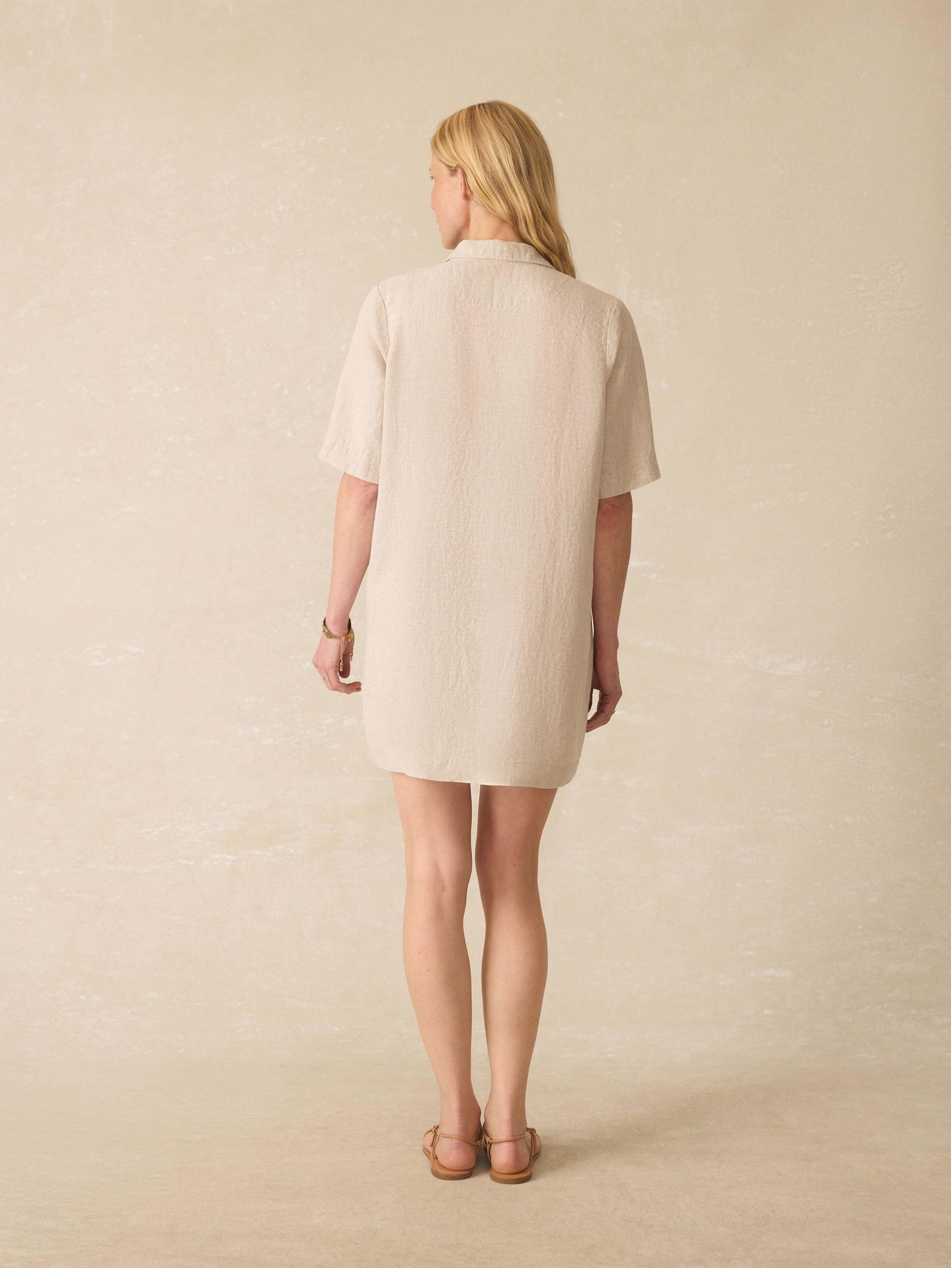 Paradise Point Linen Dress - Flax Female Product Image