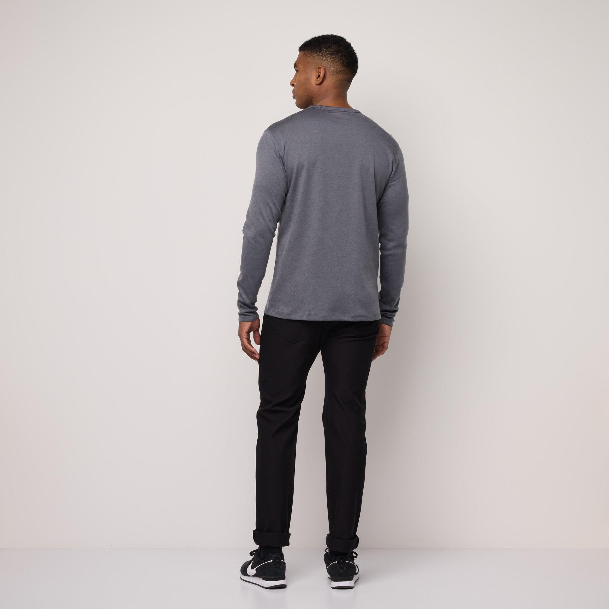 Merino Wool Interlock Sweatshirt | Iron Gray Product Image
