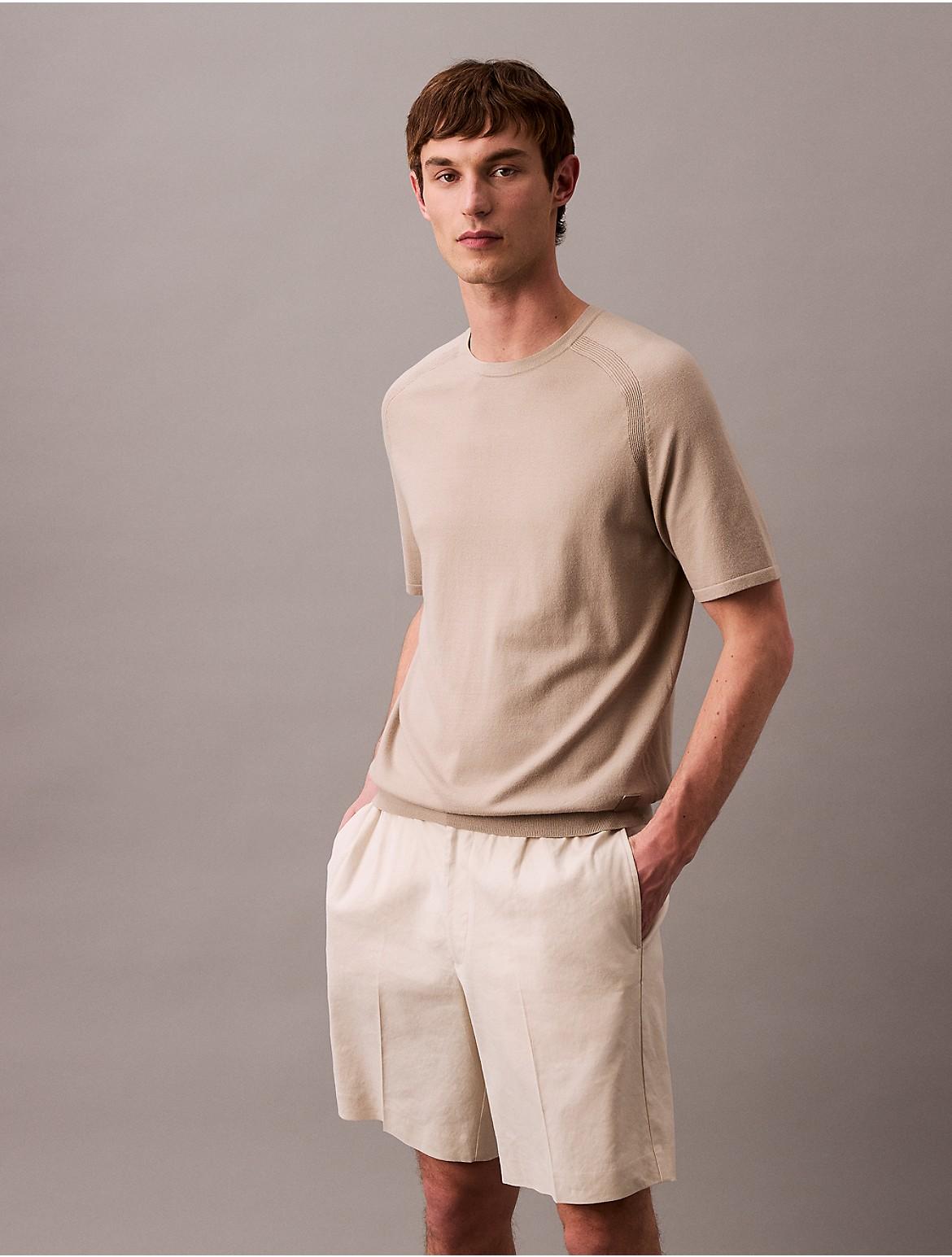 Calvin Klein Men's Linen Blend Short - Blue - 33 Product Image