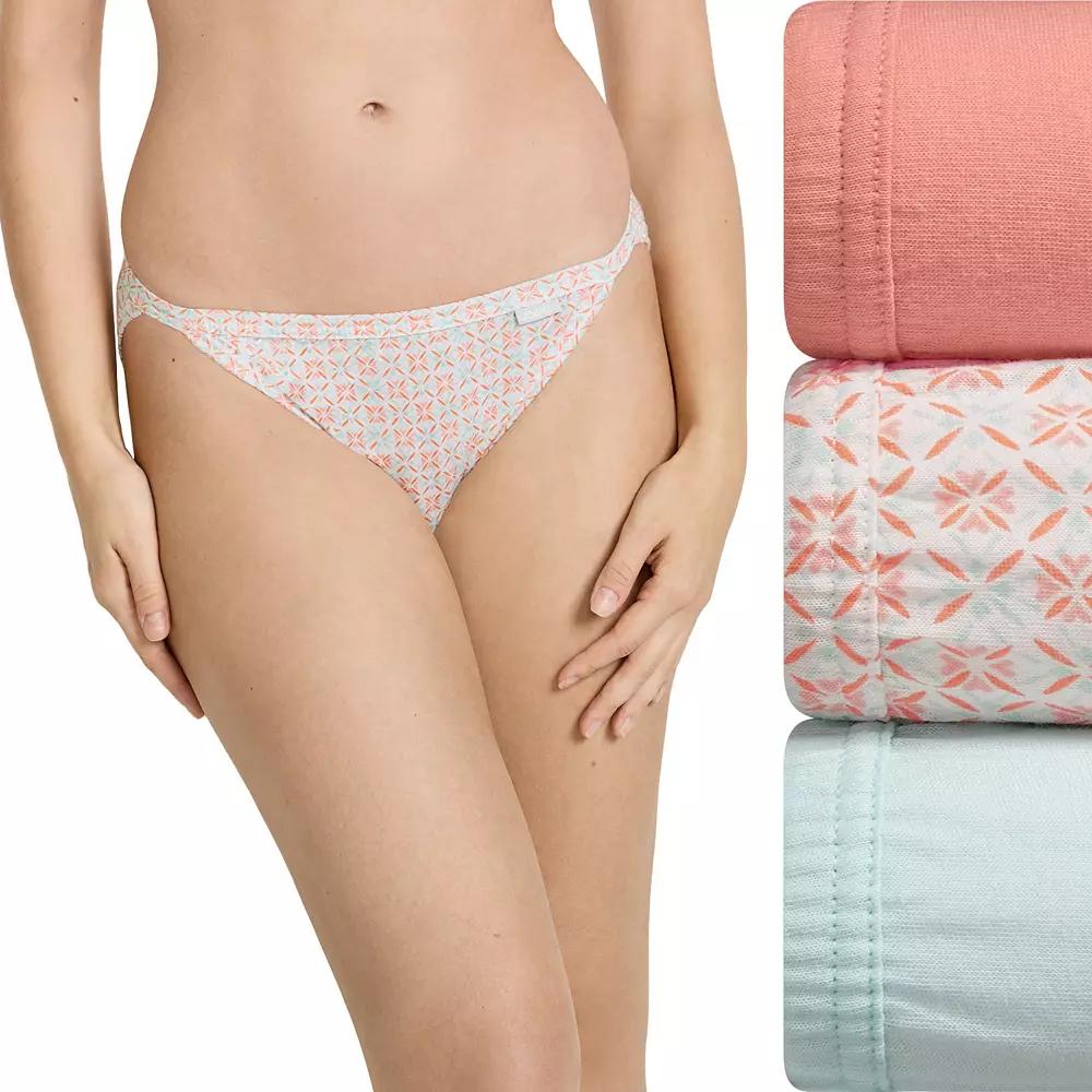Womens Jockey Elance 3-pk String Bikini Panty Set 1483 Product Image