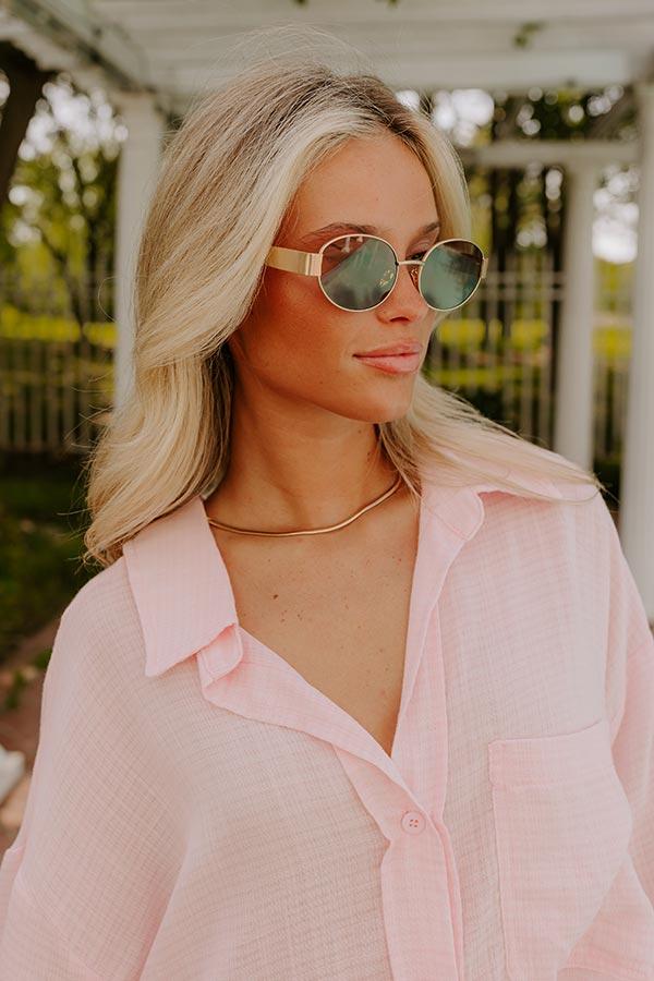 City Views Sunnies in Gold with Brown Lens Product Image