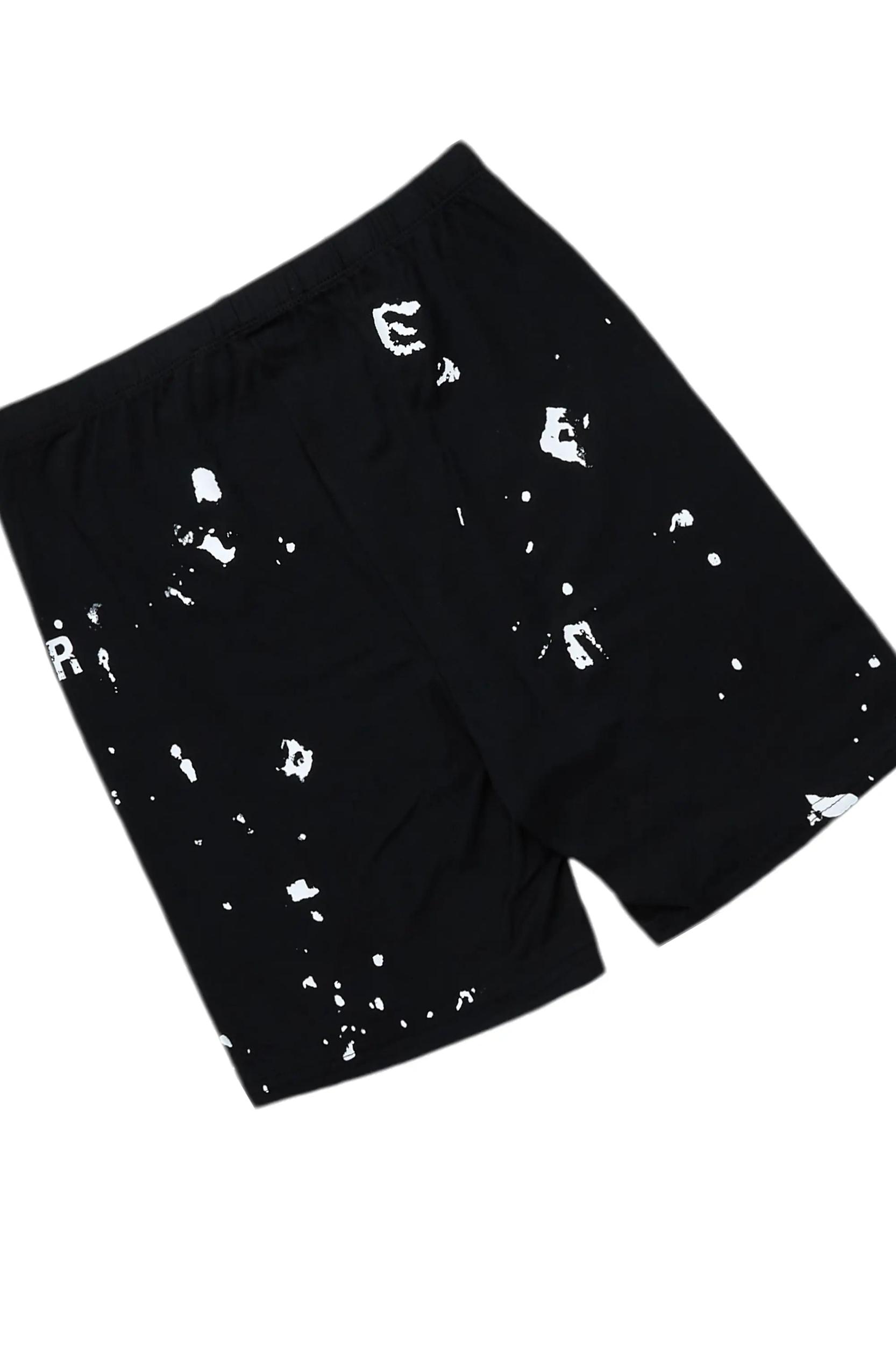 Living For It Black Bike Short Set Female Product Image