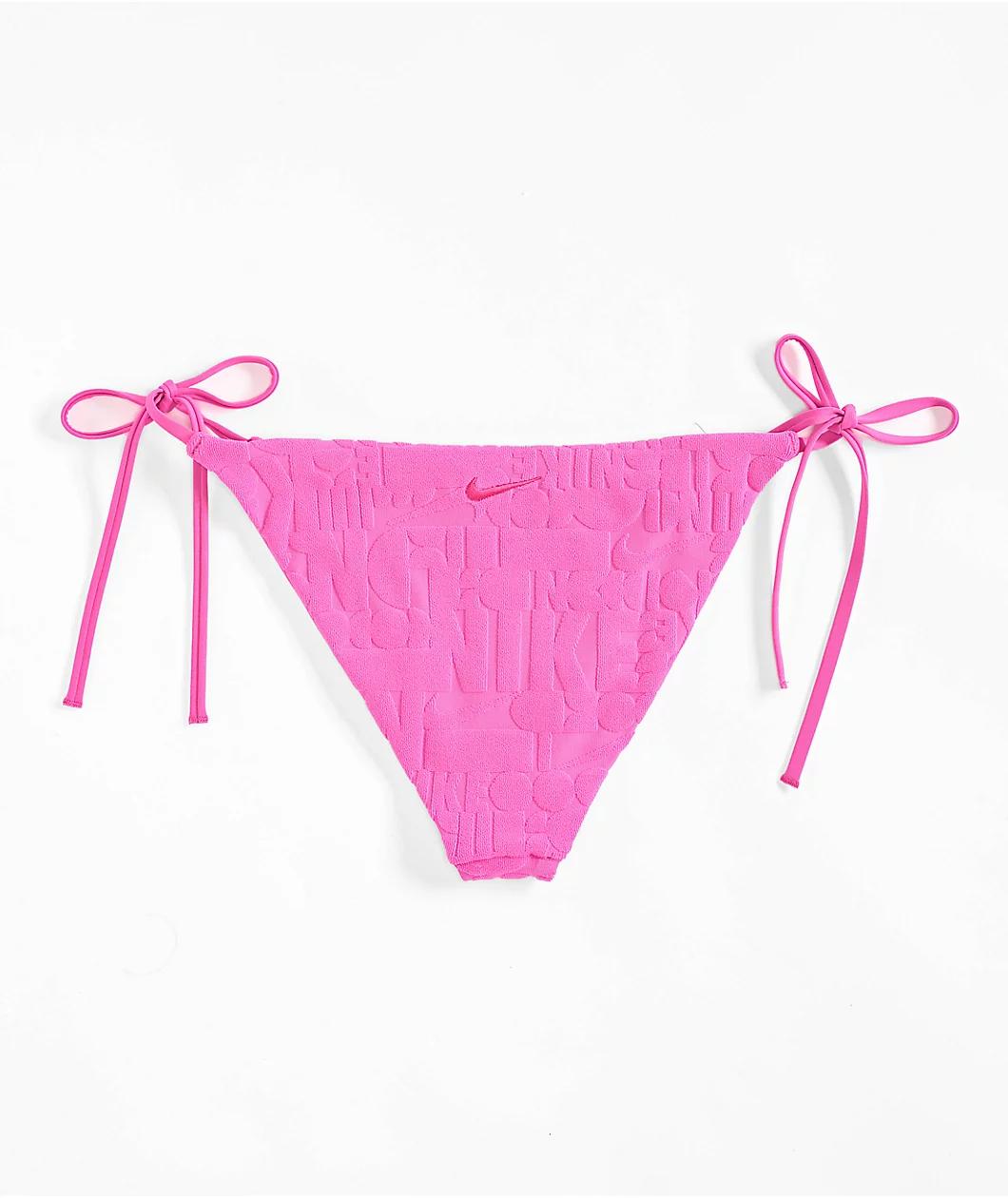 Nike Retro Flow Pink High Leg Bikini Bottom Product Image