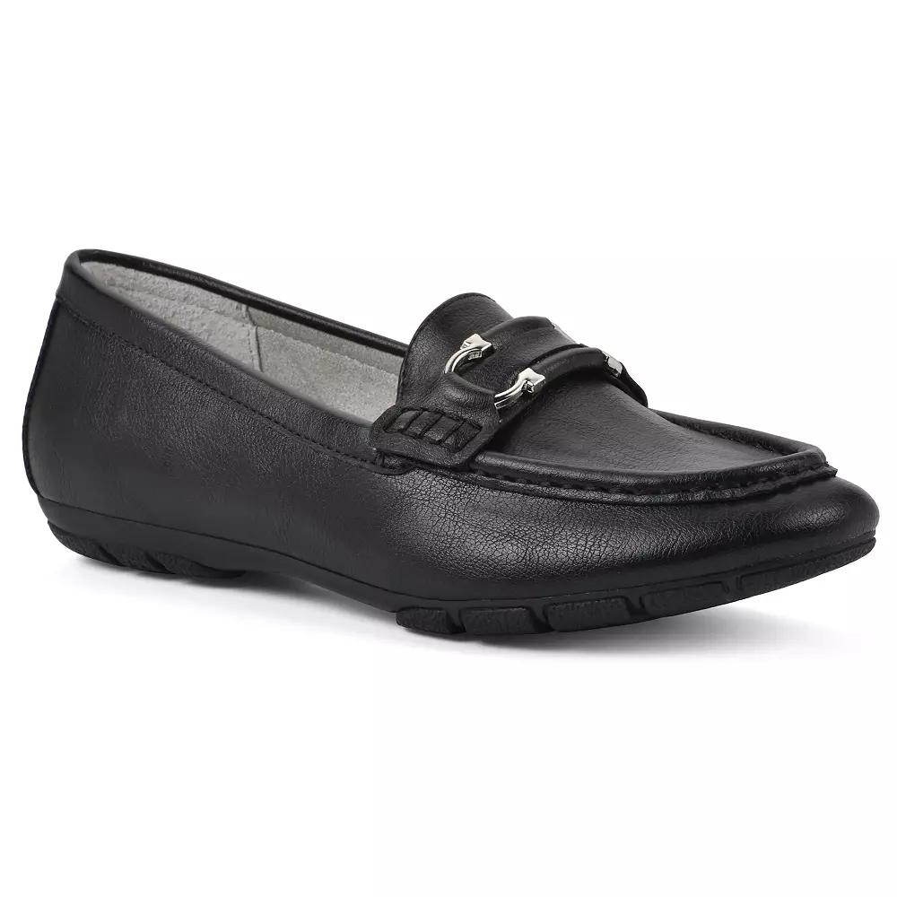 Cliffs by White Mountain Glaring Women's Loafers, Size: 7, Black Grainy Product Image