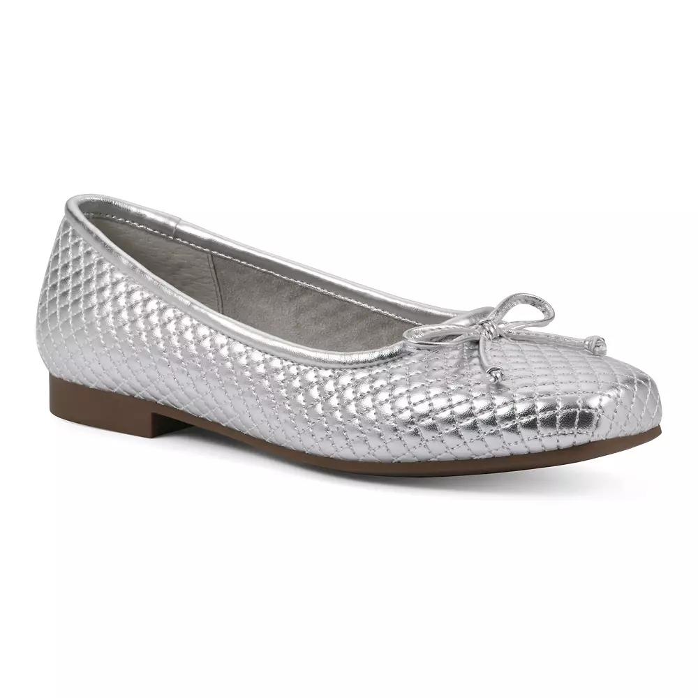 Cliffs by White Mountain Bessy Women's Ballet Flats, Size: 10, Silver Grey Smo Product Image