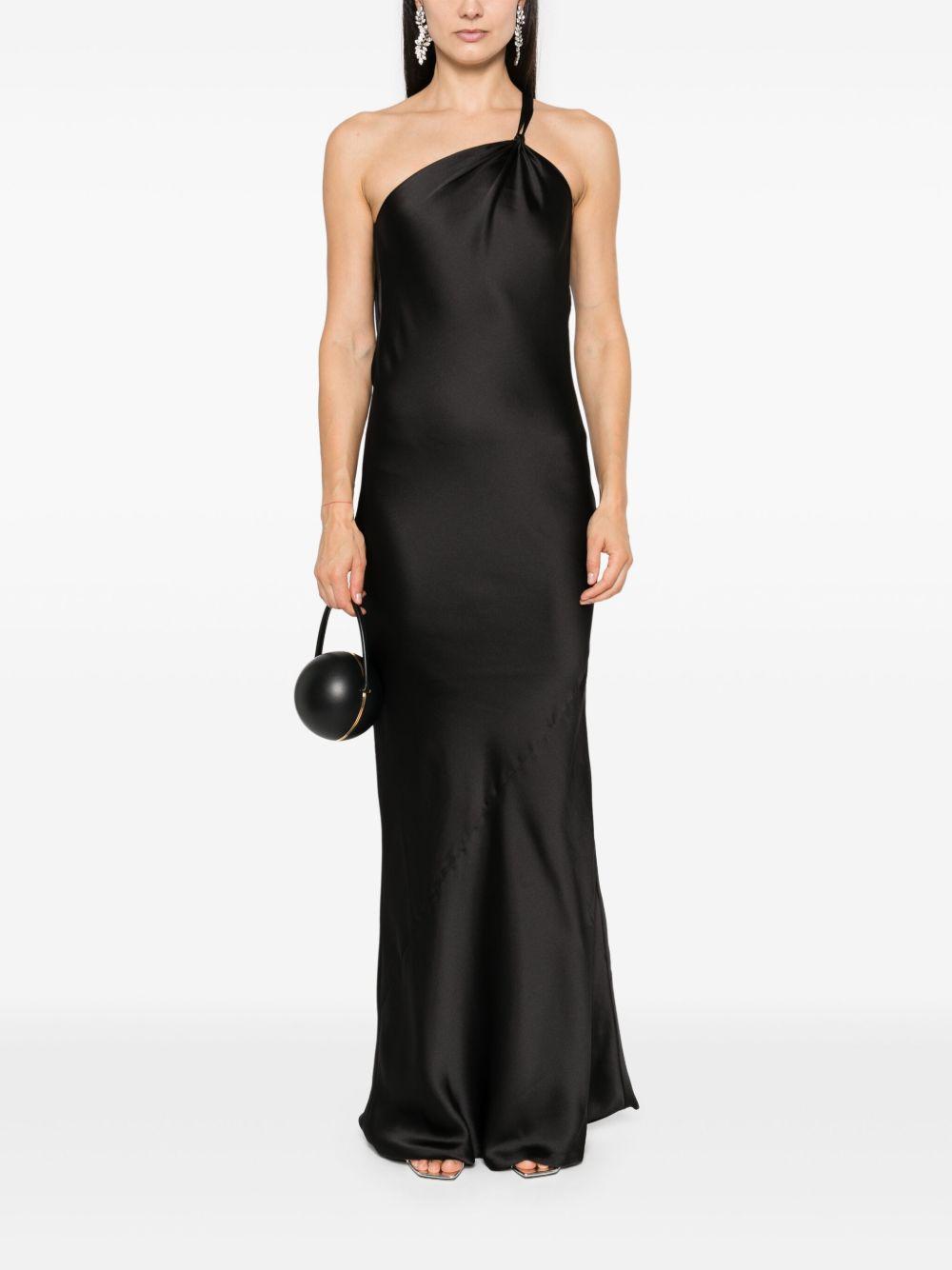 bias-cut one-shoulder gown Product Image