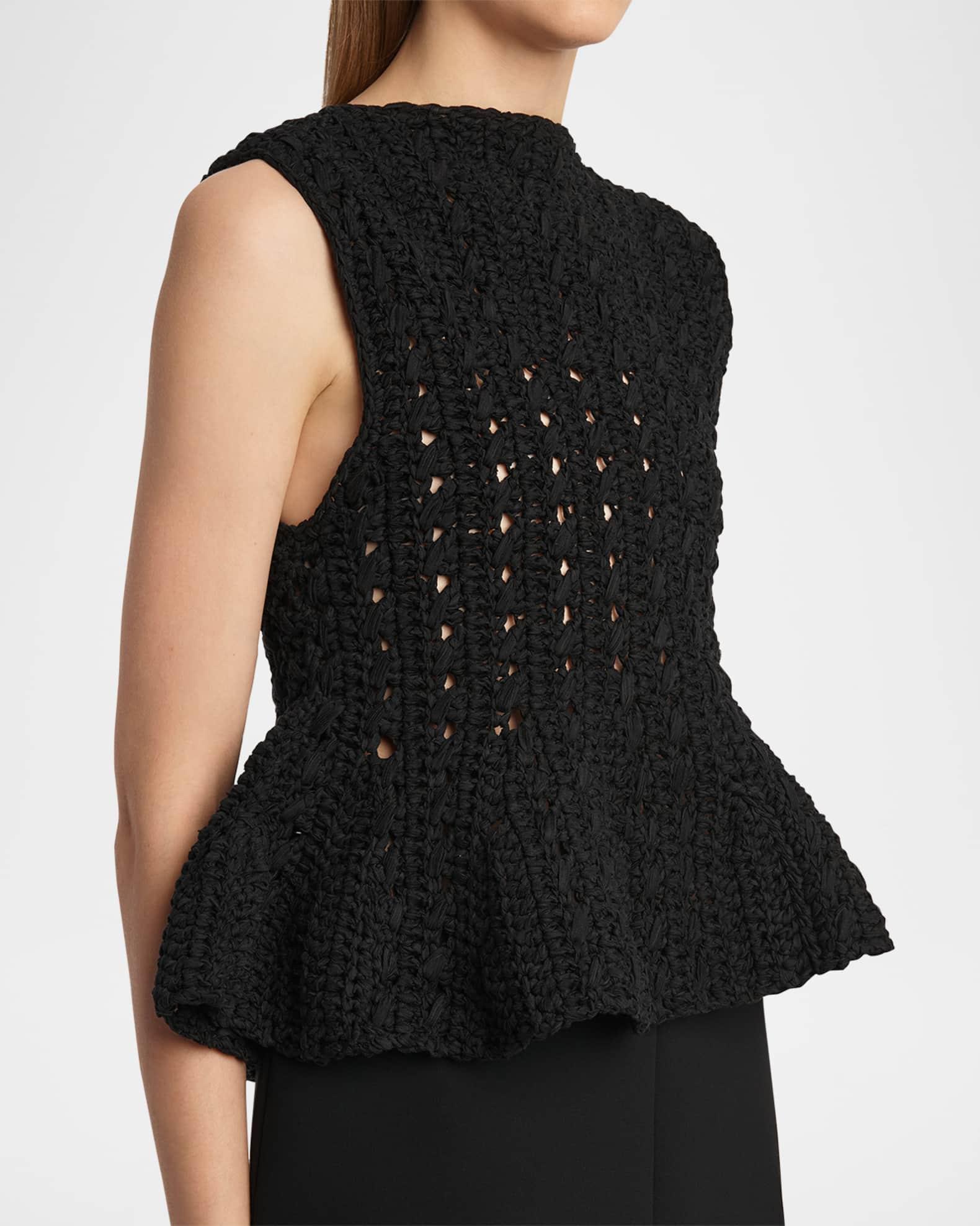 Yuka Crochet Peplum Top Product Image