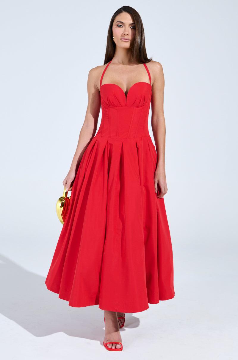 DOLCE DREAMING MIDI DRESS WITH CORSET Product Image