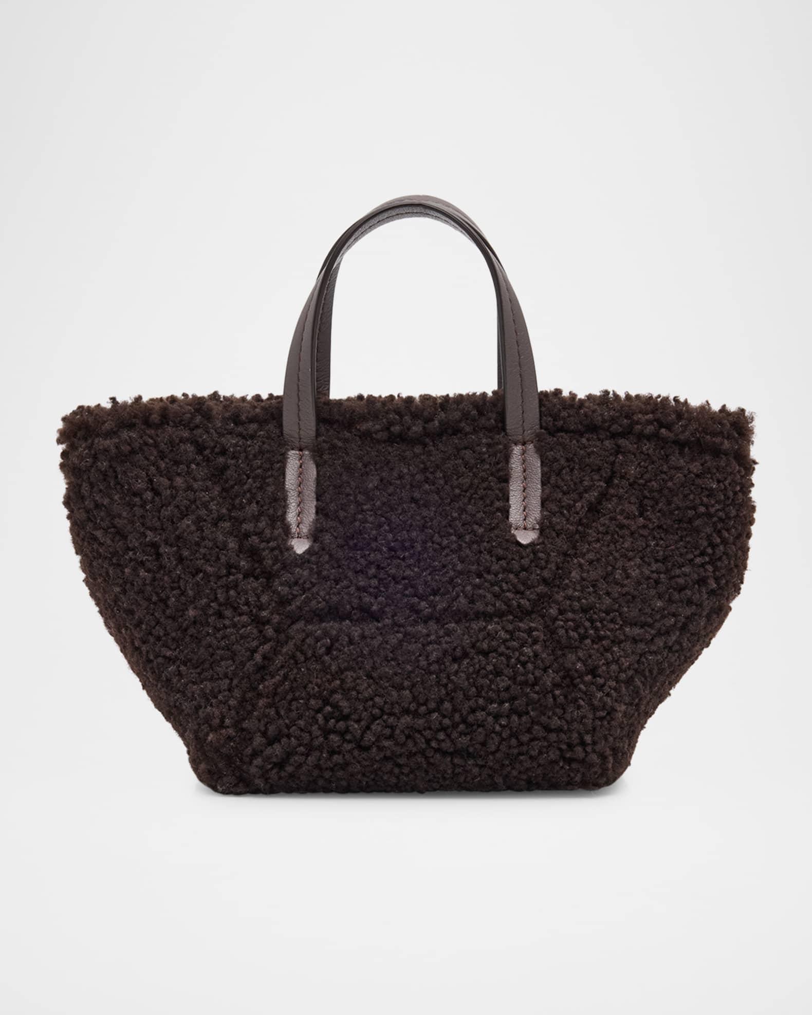 Duo Shearling Mini Shopper Tote Bag Product Image
