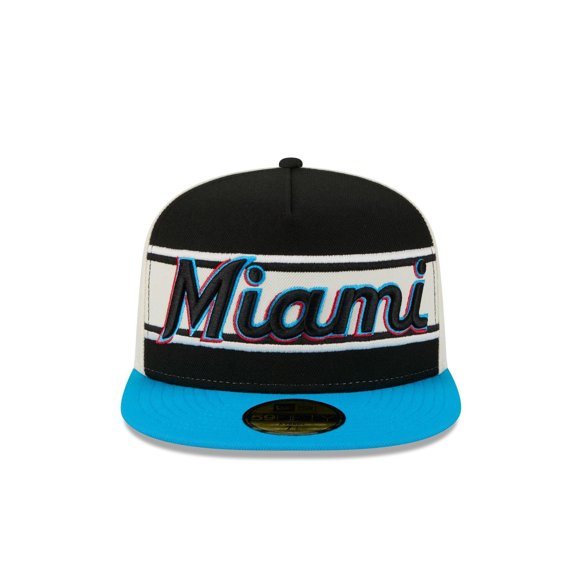 Miami Marlins Summer Derby 59FIFTY A-Frame Fitted Hat Male Product Image