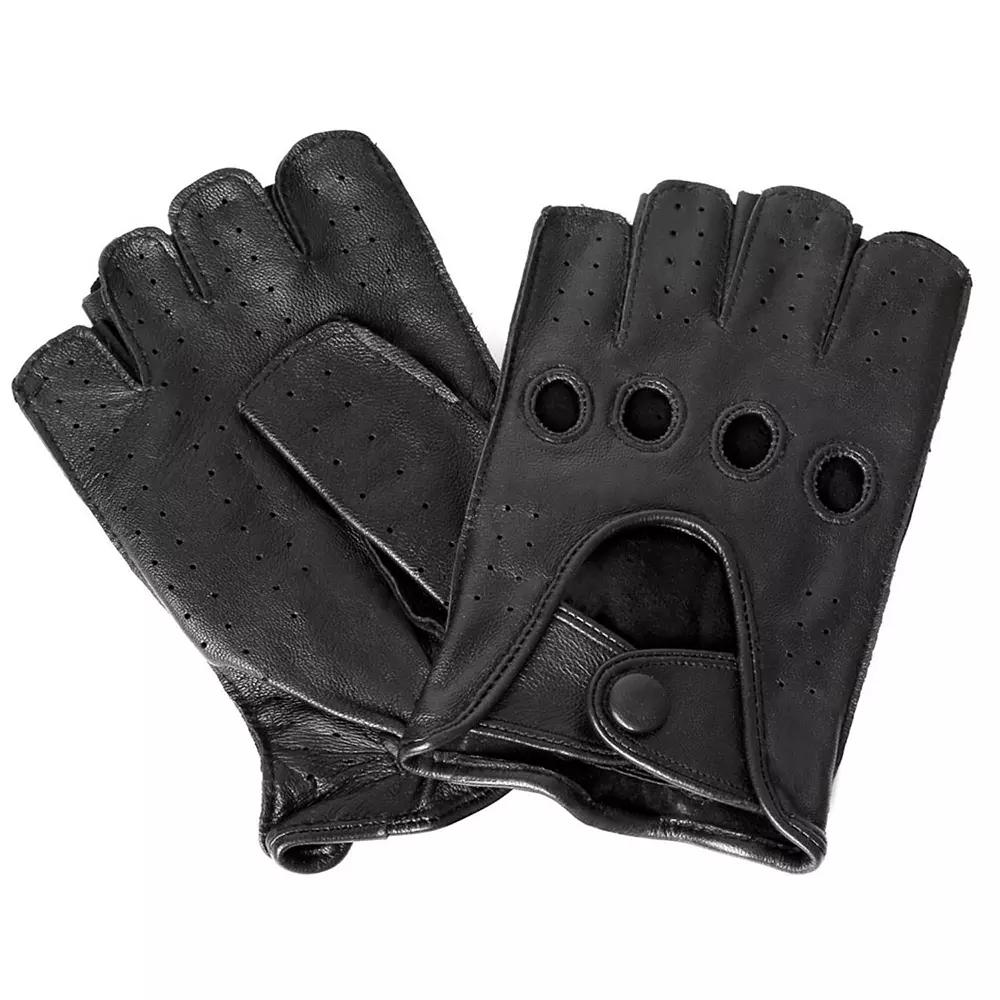 Womens Karla Hanson Leather Fingerless Driving Gloves Product Image