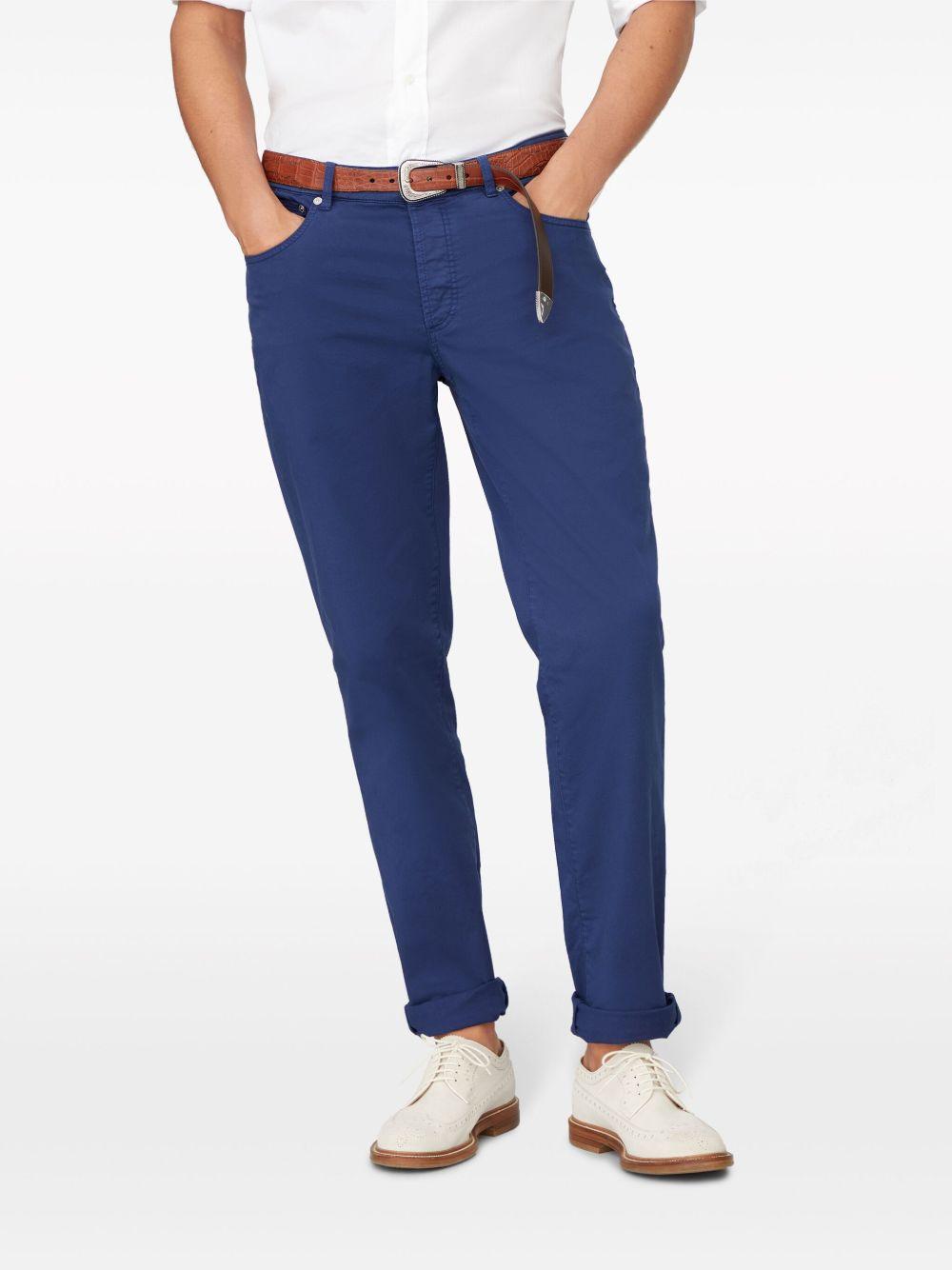 logo-embroidered chino trousers Product Image