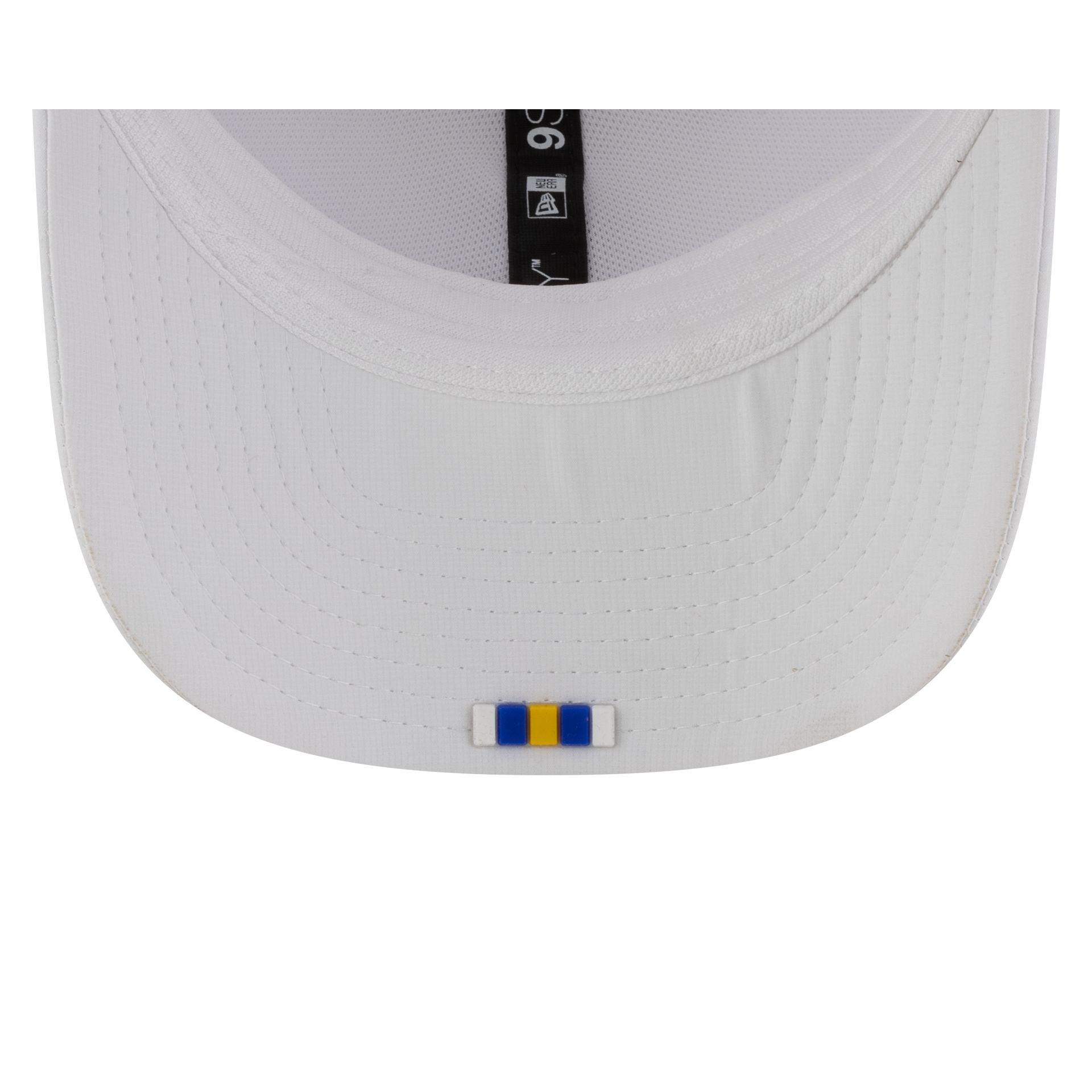 Los Angeles Rams 2025 Sideline Hot Weather White 9SEVENTY Trucker Hat Male Product Image