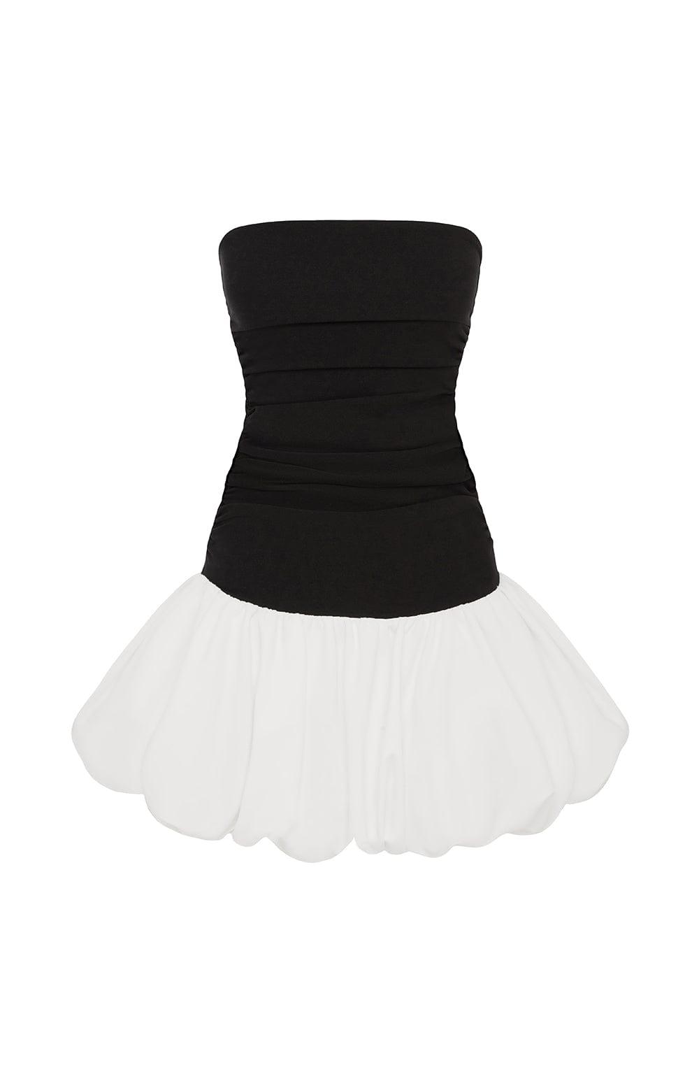 Gemma Mini Dress - Black/White Product Image