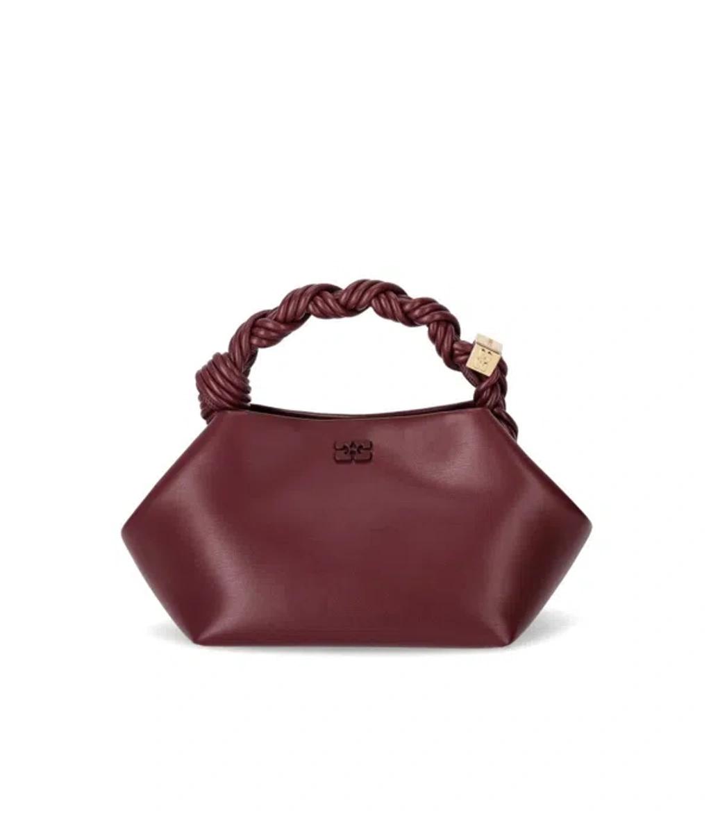 GANNI Bordeaux Mini Bou Handbag In Red Product Image
