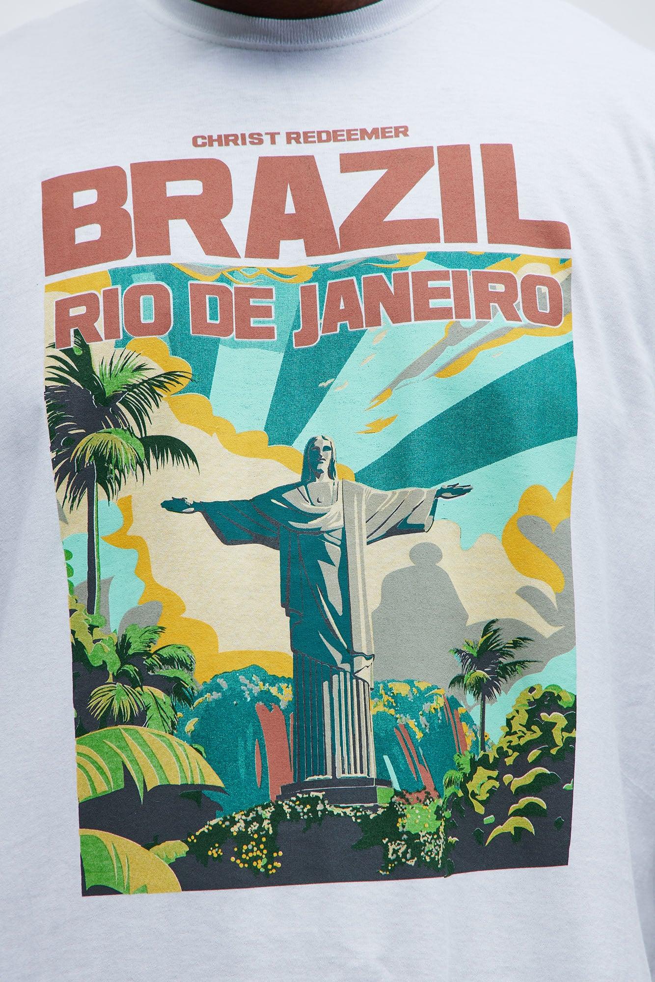 Brazil Rio De Janeiro Short Sleeve Tee - White Product Image