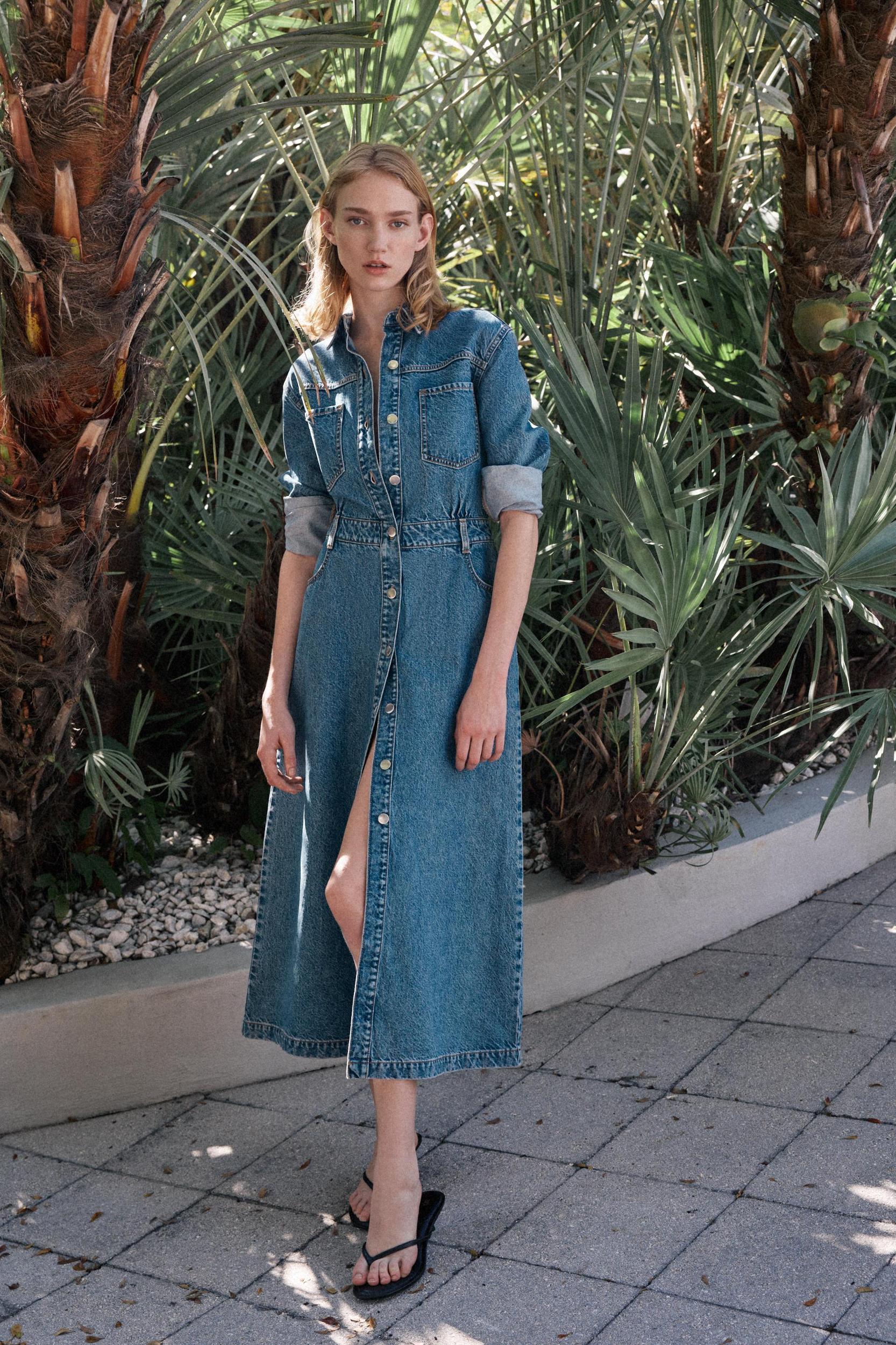 Z1975 DENIM MIDI DRESS Product Image