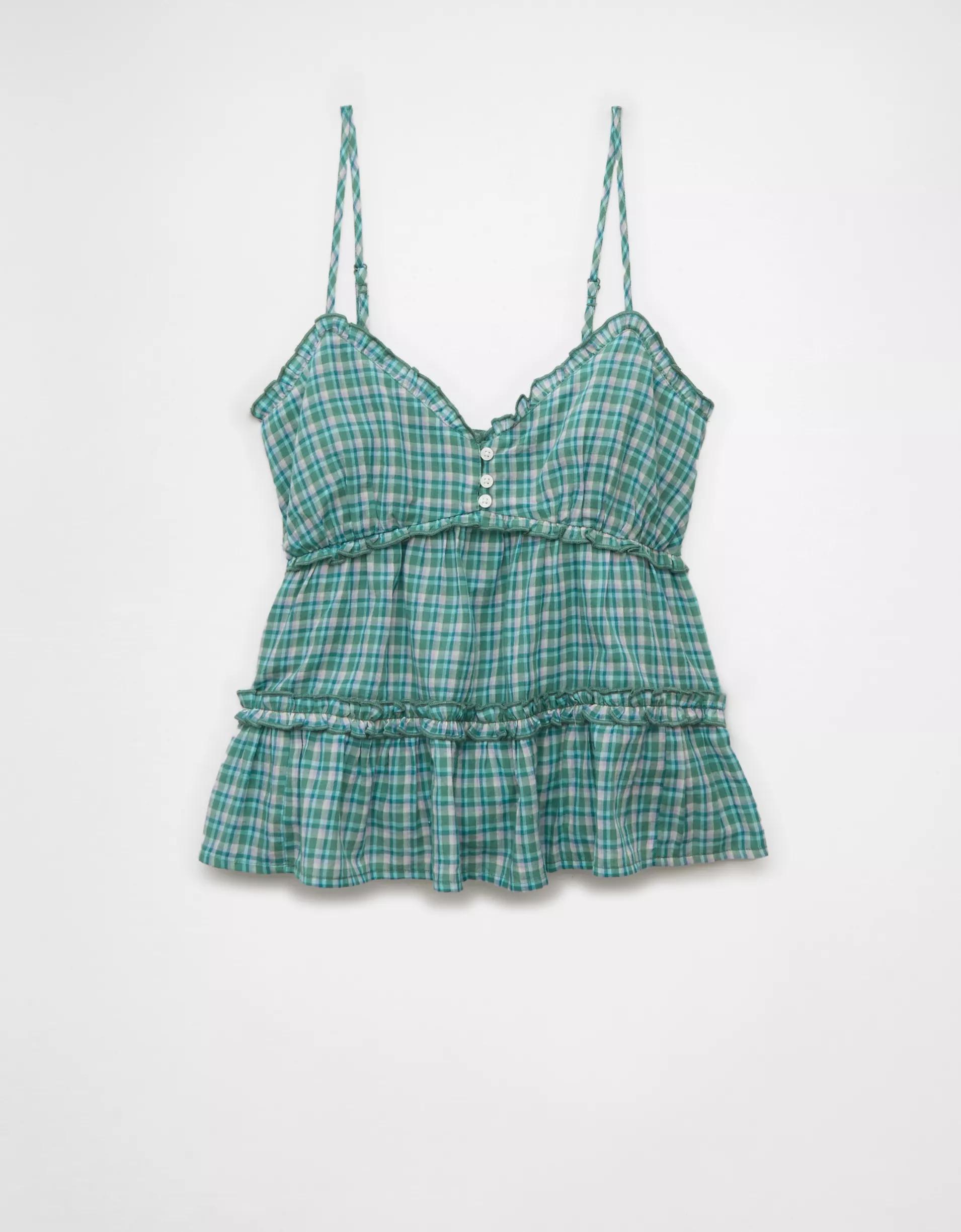 AE Ruffle Babydoll Tank Top Product Image