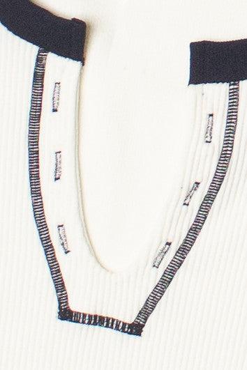 Sporty Notch Neck Seamless Crop Top Product Image