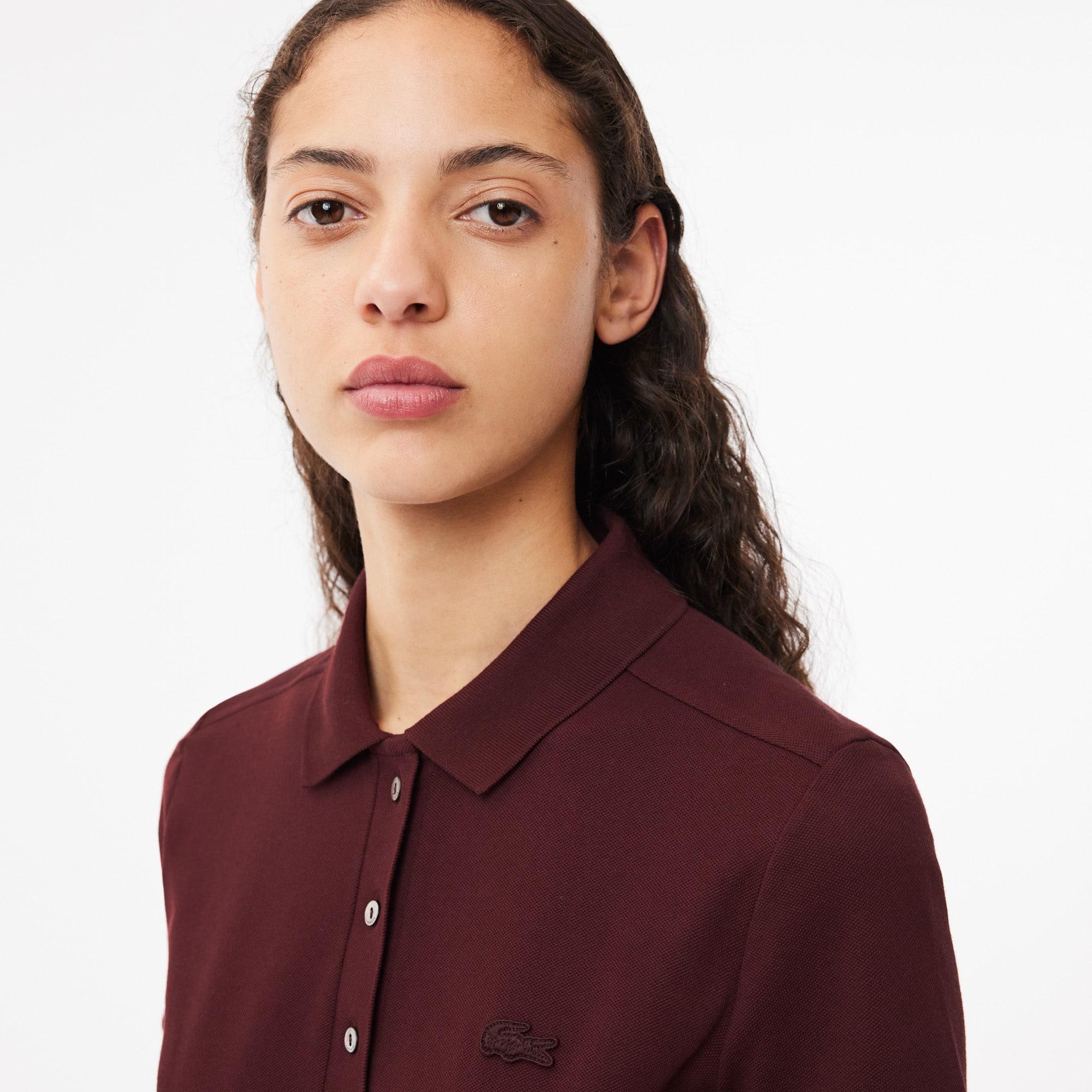 Women's L.12.D Slim Fit Stretch Mini Piqué Polo Product Image