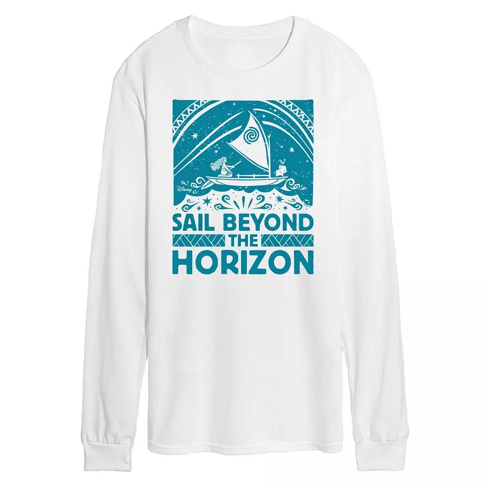 Disney's Moana Men's Beyond Horizon Long Sleeve Graphic Tee,  Product Image