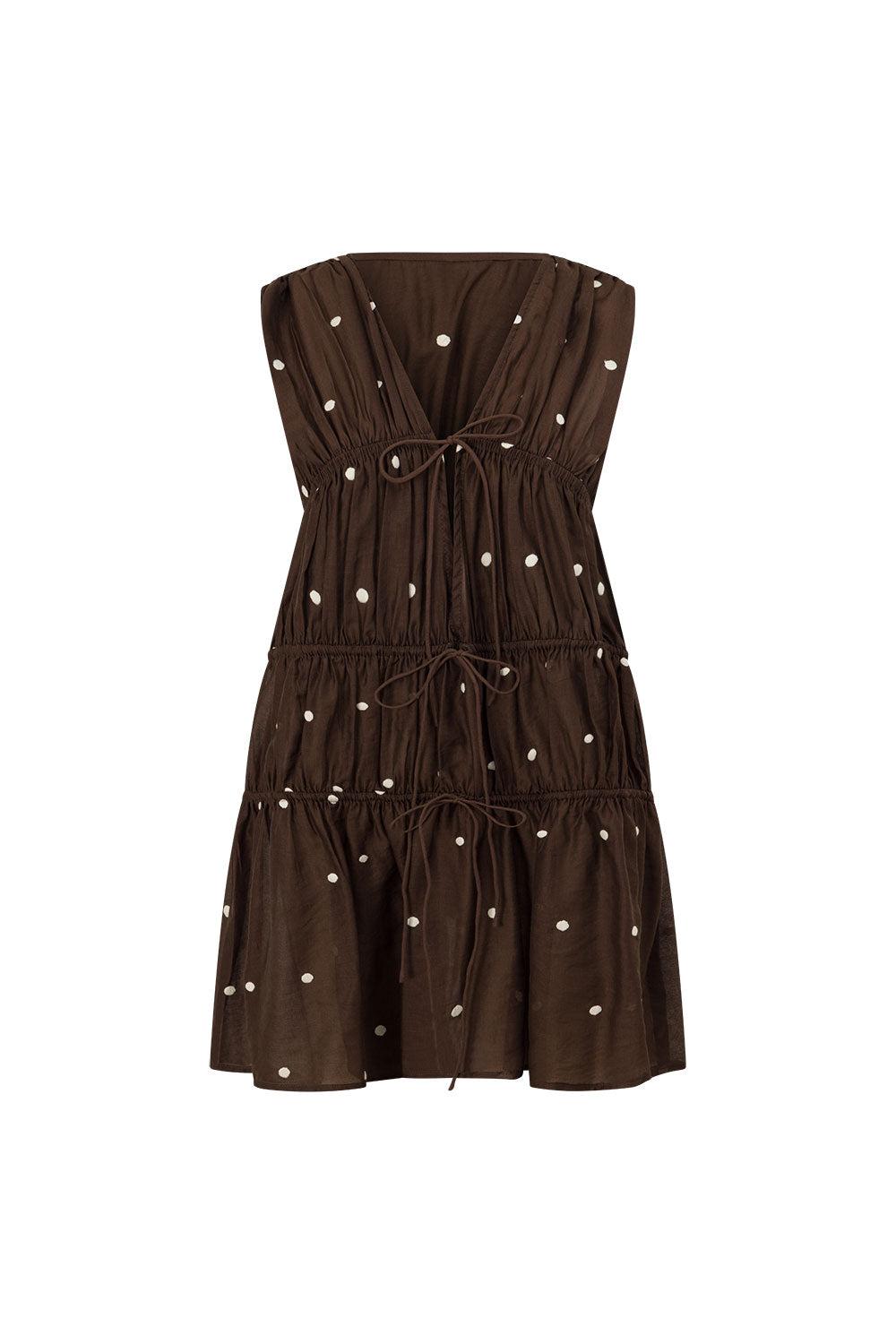 Joslin Dress - Chocolate Speck Product Image