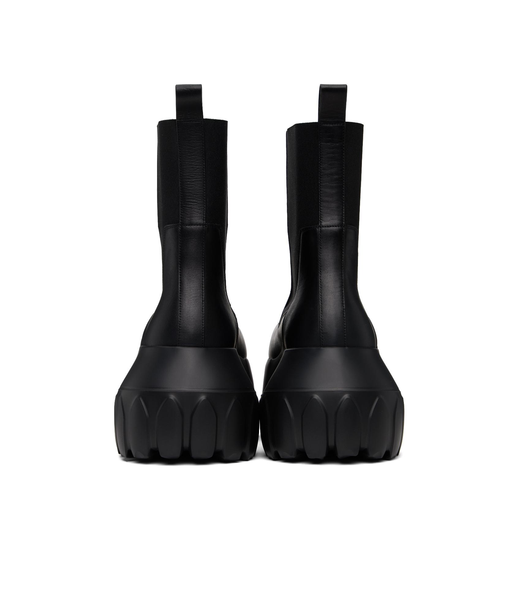 Black Hollywood Beatle Mega Tractor Chelsea Boots Product Image