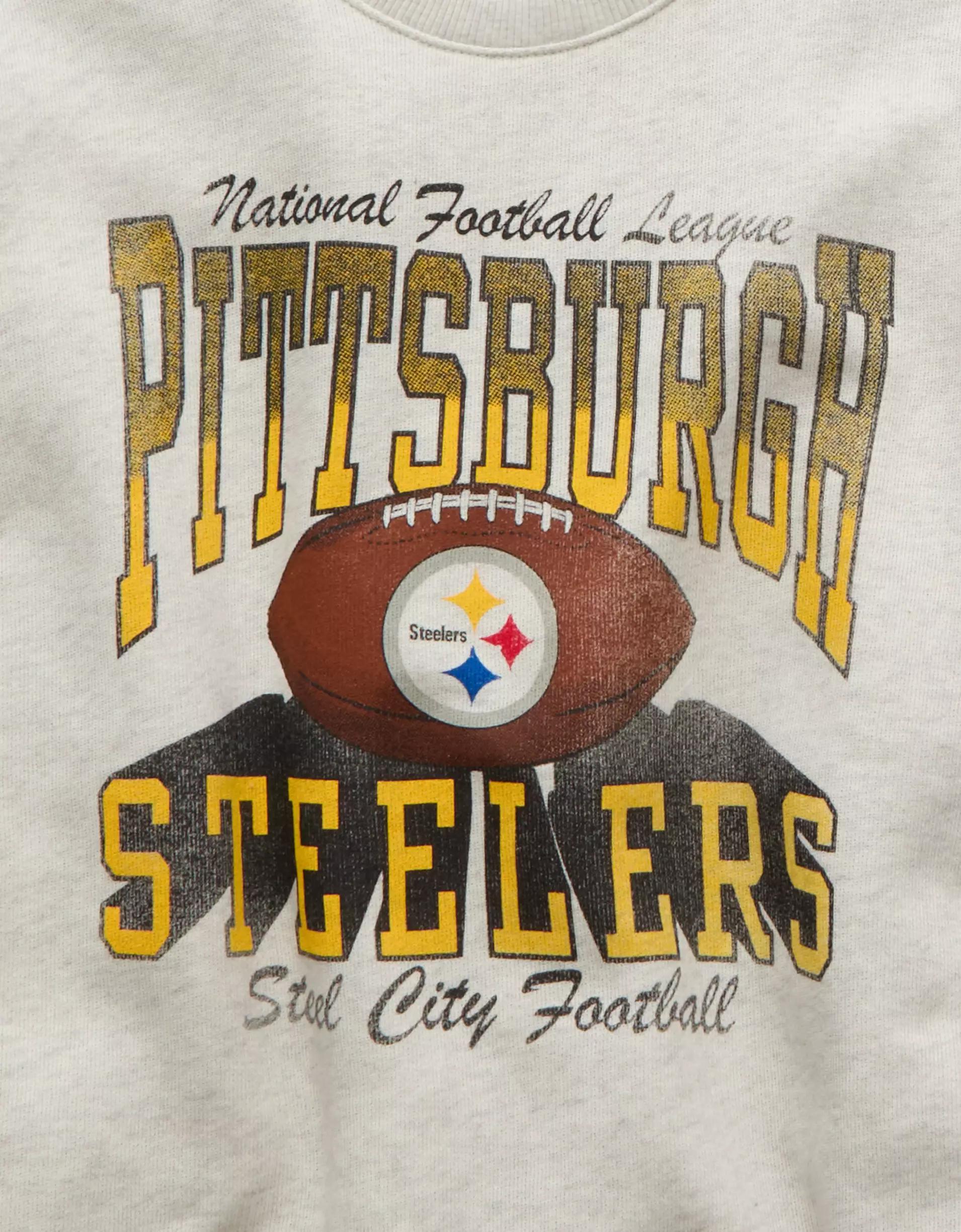 AE NFL Pittsburgh Steelers Graphic Relaxed Fit Sweatshirt Product Image