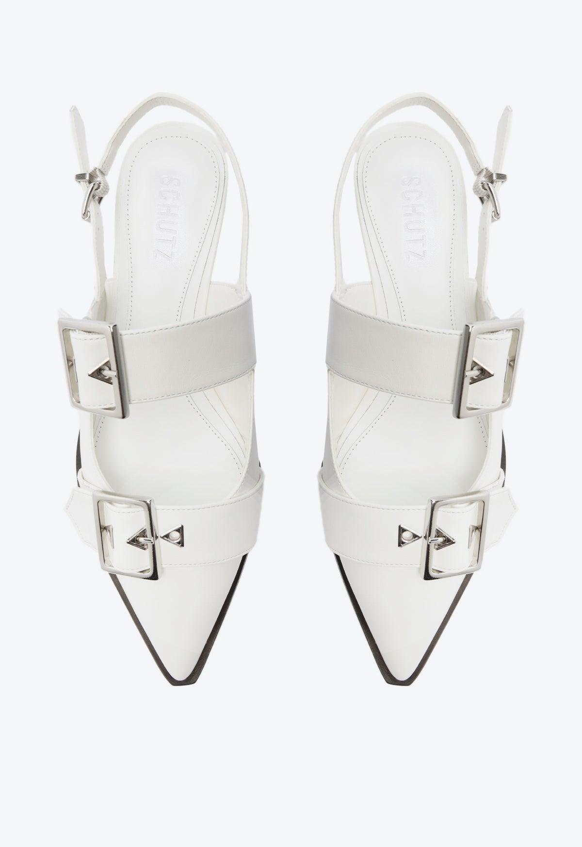 Darla Sling Leather Flat Female Product Image