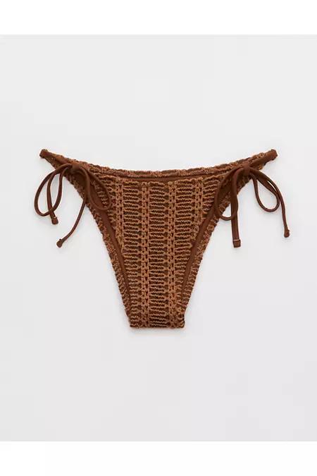 Aerie The Sunbun Cloudweave Crochet Bikini Bottom Women's Product Image