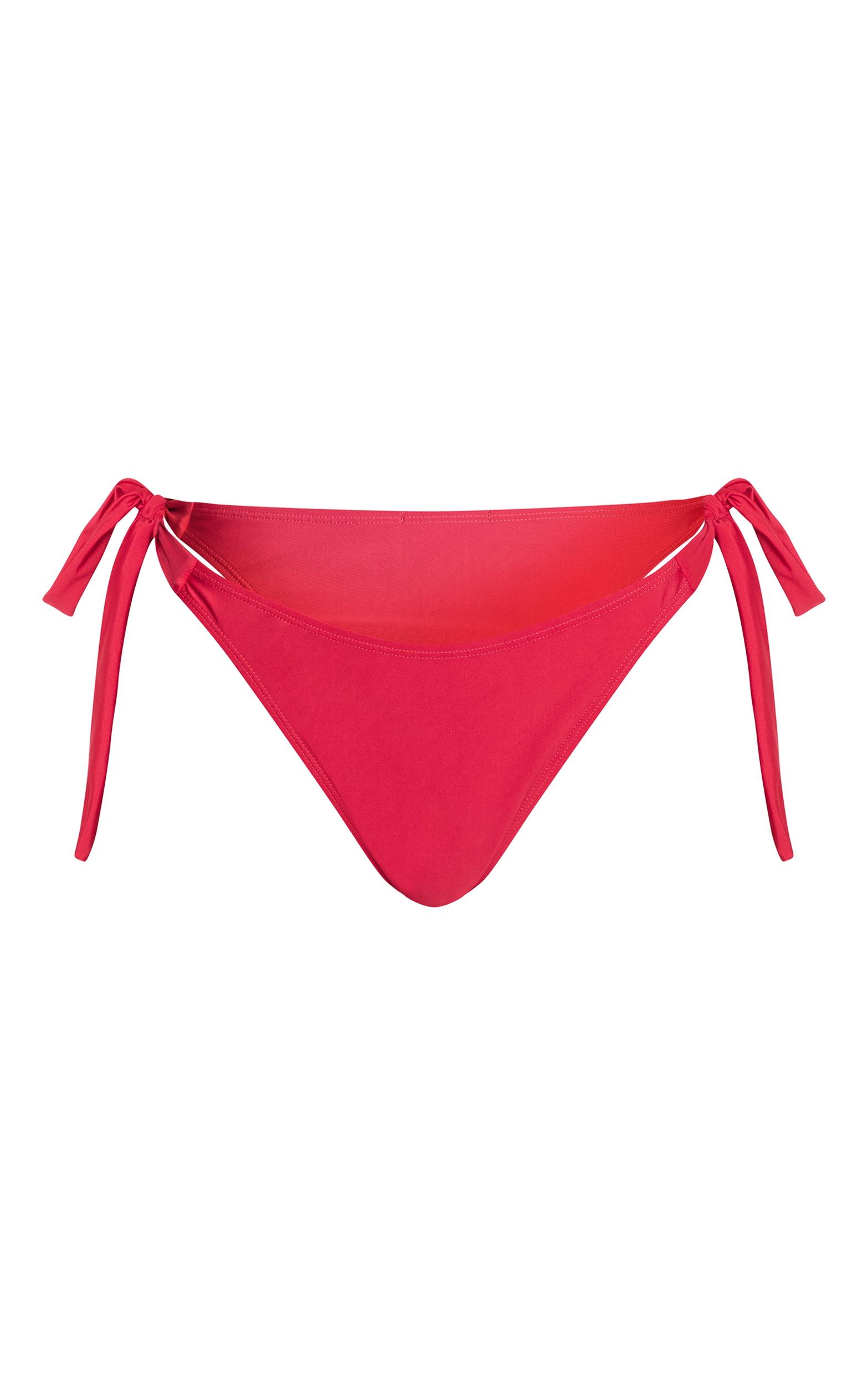 Fuchsia Tie Side Tanga Bikini Bottoms Product Image