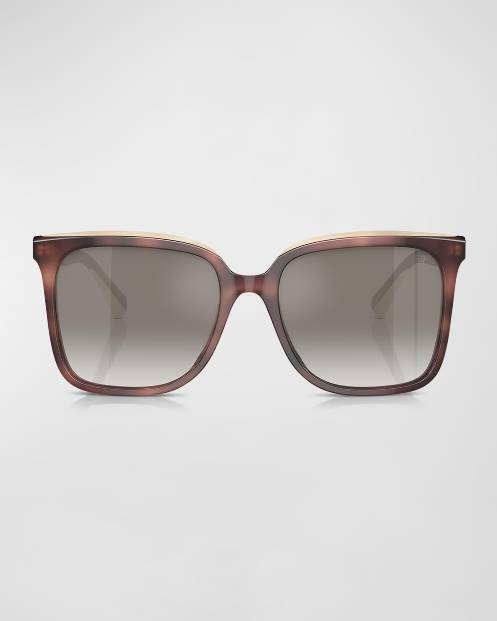 Mirrored Acetate Square Sunglasses  Product Image