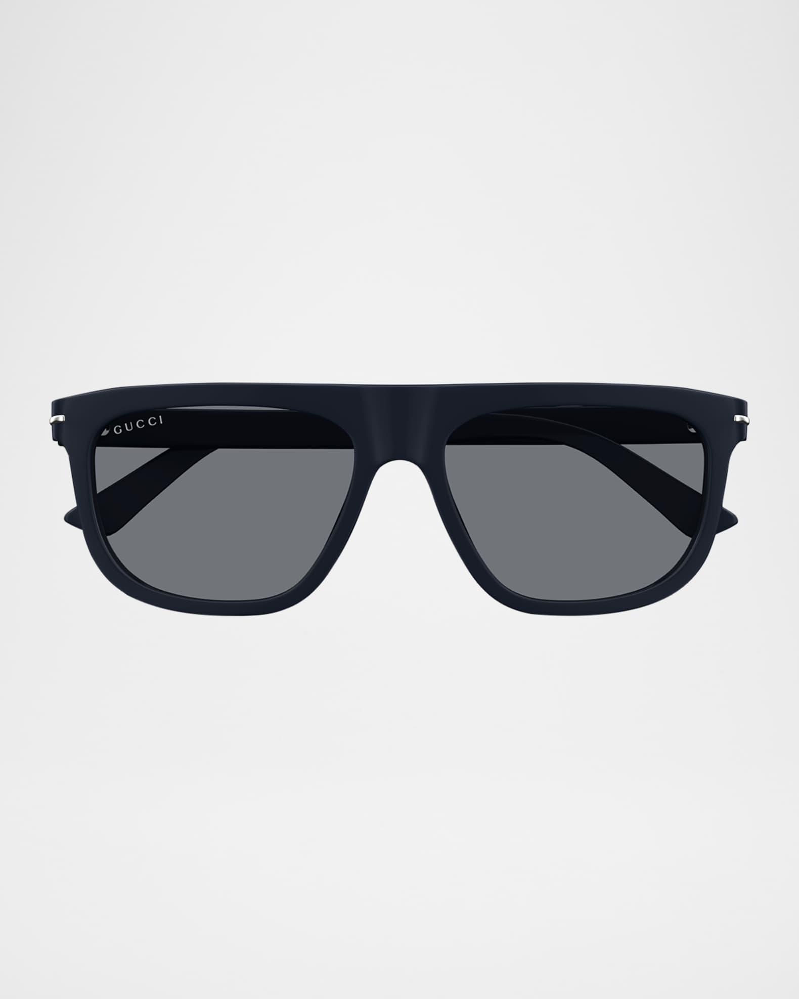 Men's GG1726SM Acetate Rectangle Sunglasses Product Image