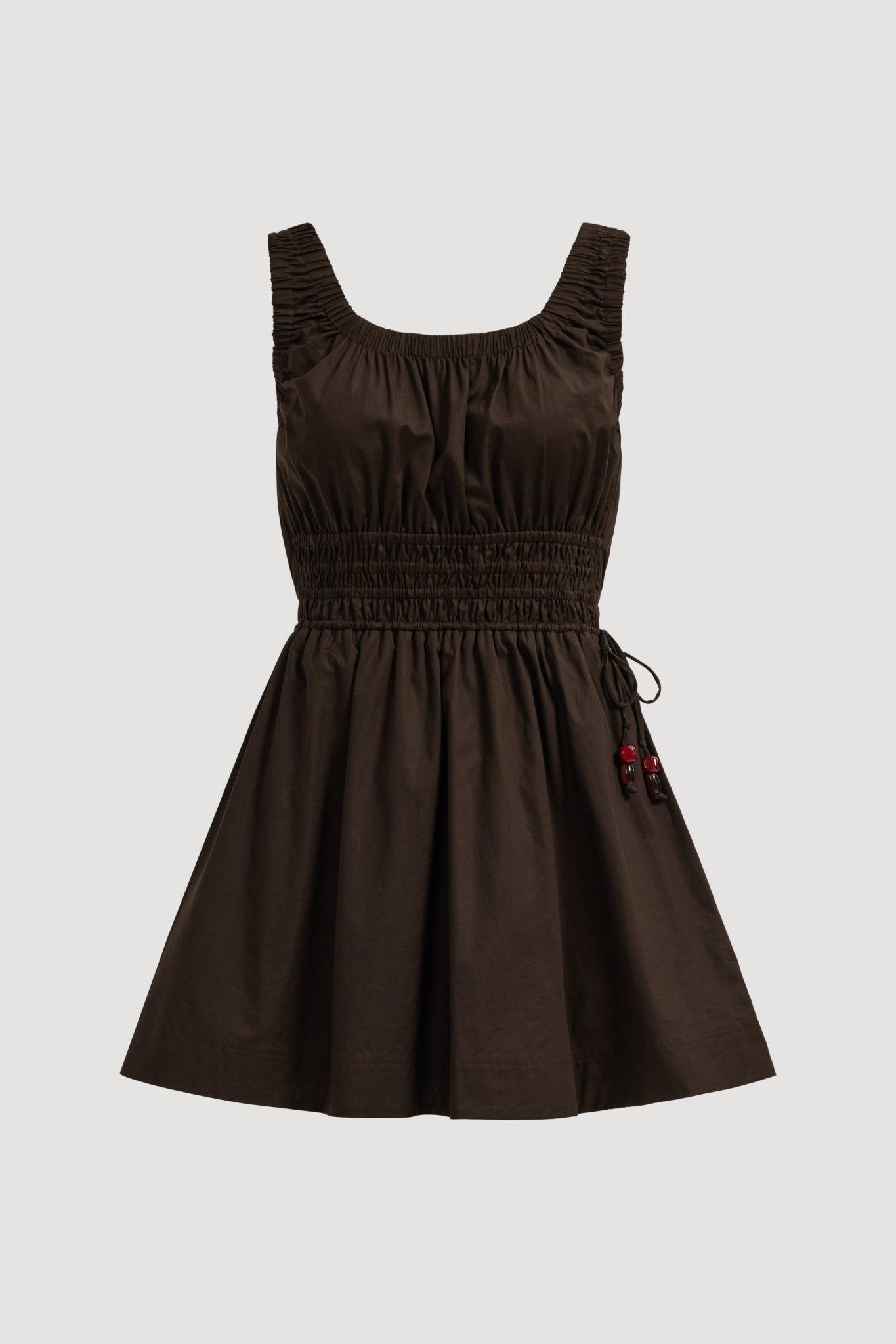 Astra Mini Dress-DEEP CHOCOLATE / 4 Product Image