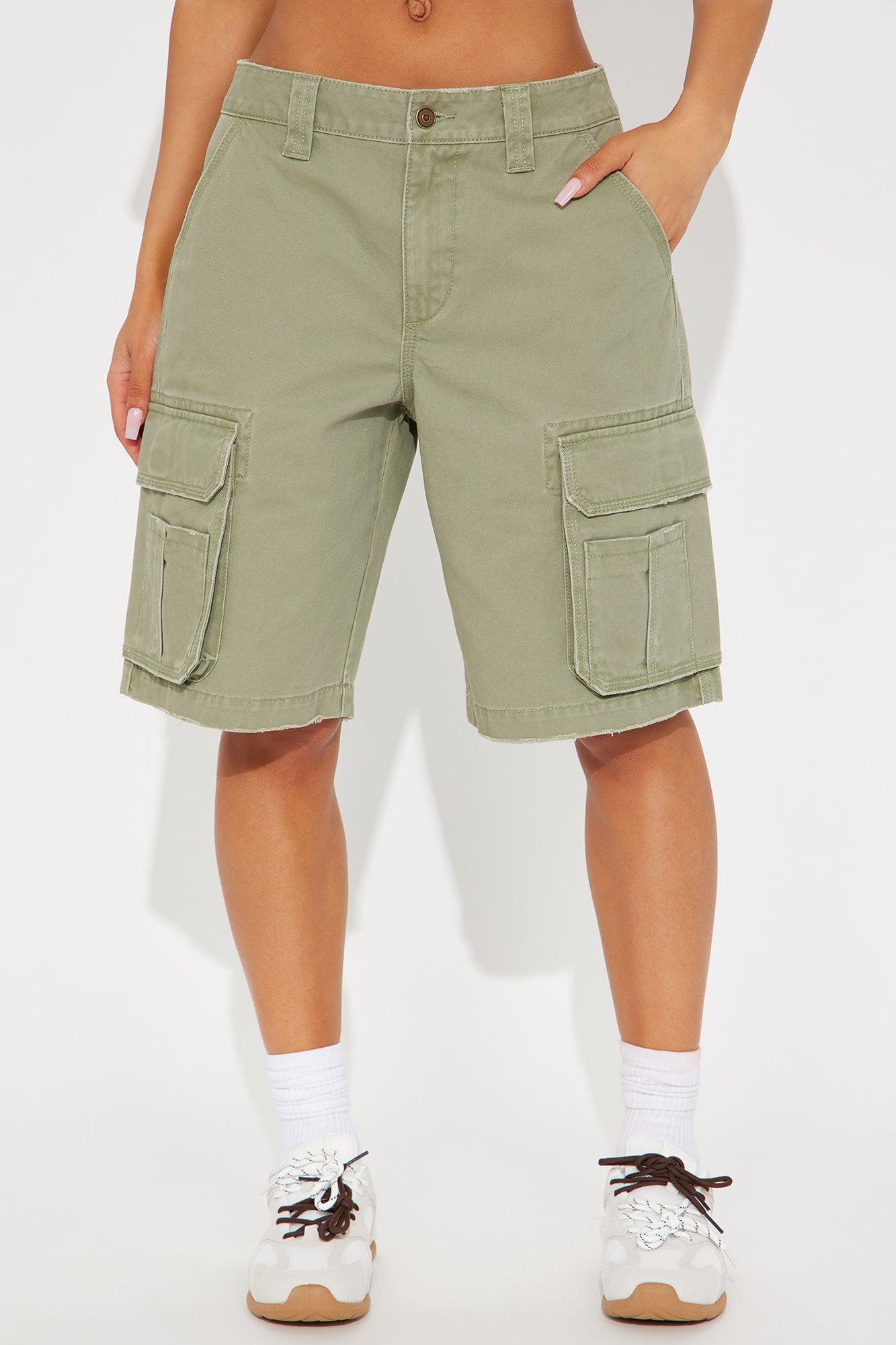 One Way Or The Other Bermuda Short - Olive Product Image