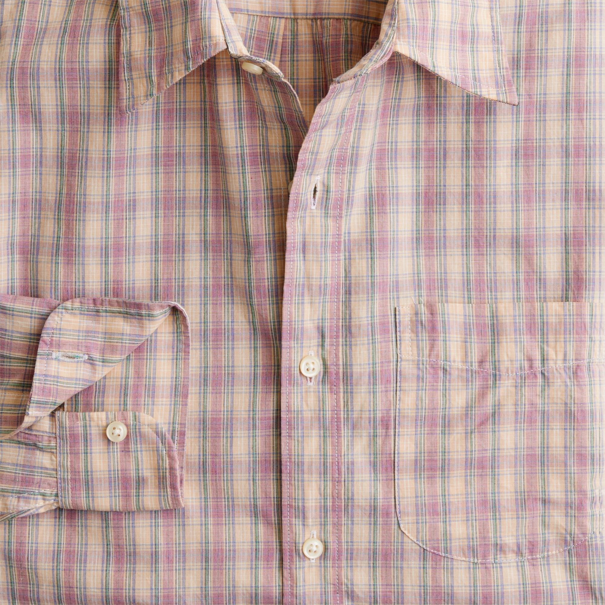 Secret Wash cotton poplin shirt with point collar Product Image