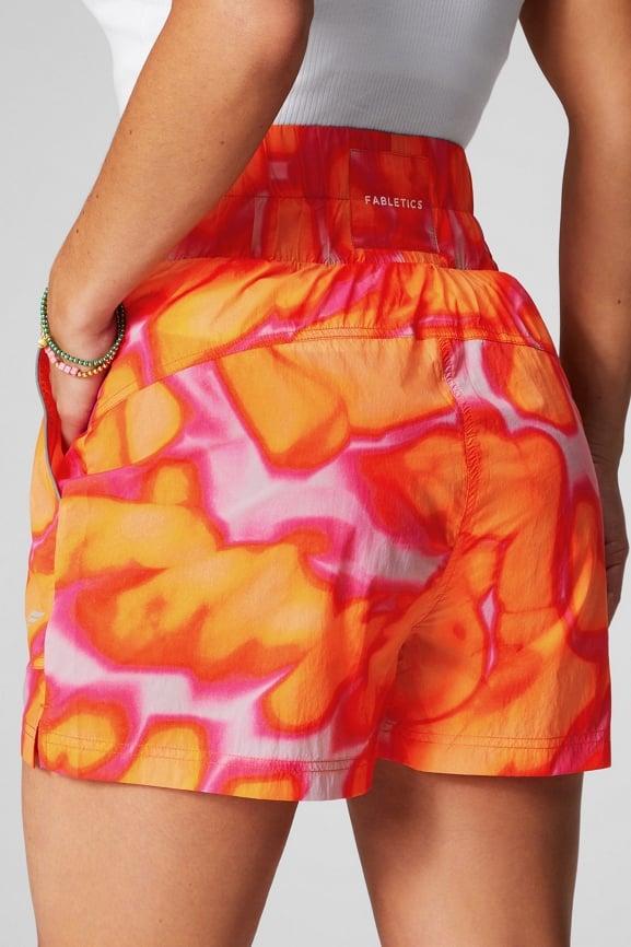 Ultra High-Waisted Piped Nylon Short Product Image