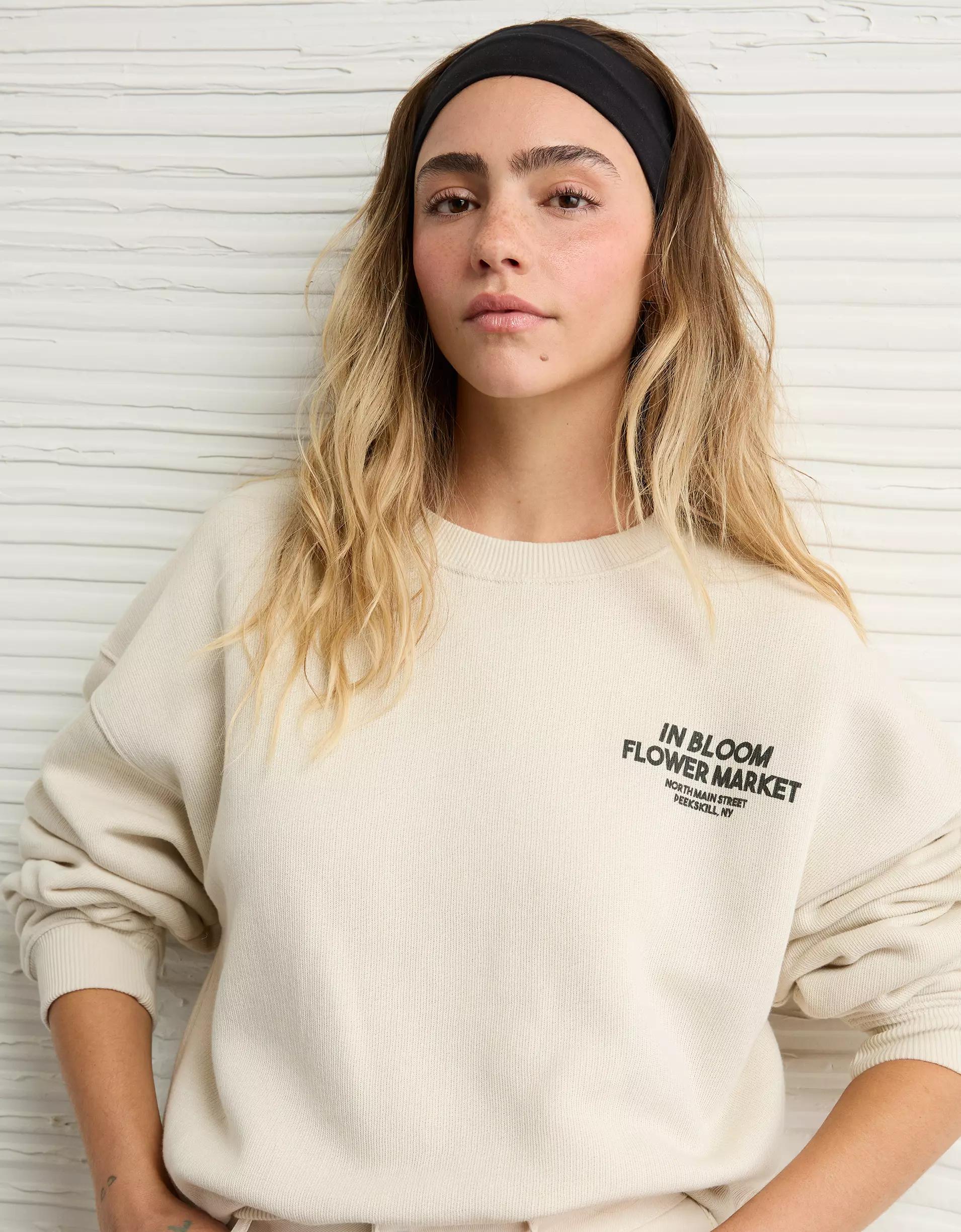 AE Relaxed Fit Destination Graphic Sweatshirt Product Image